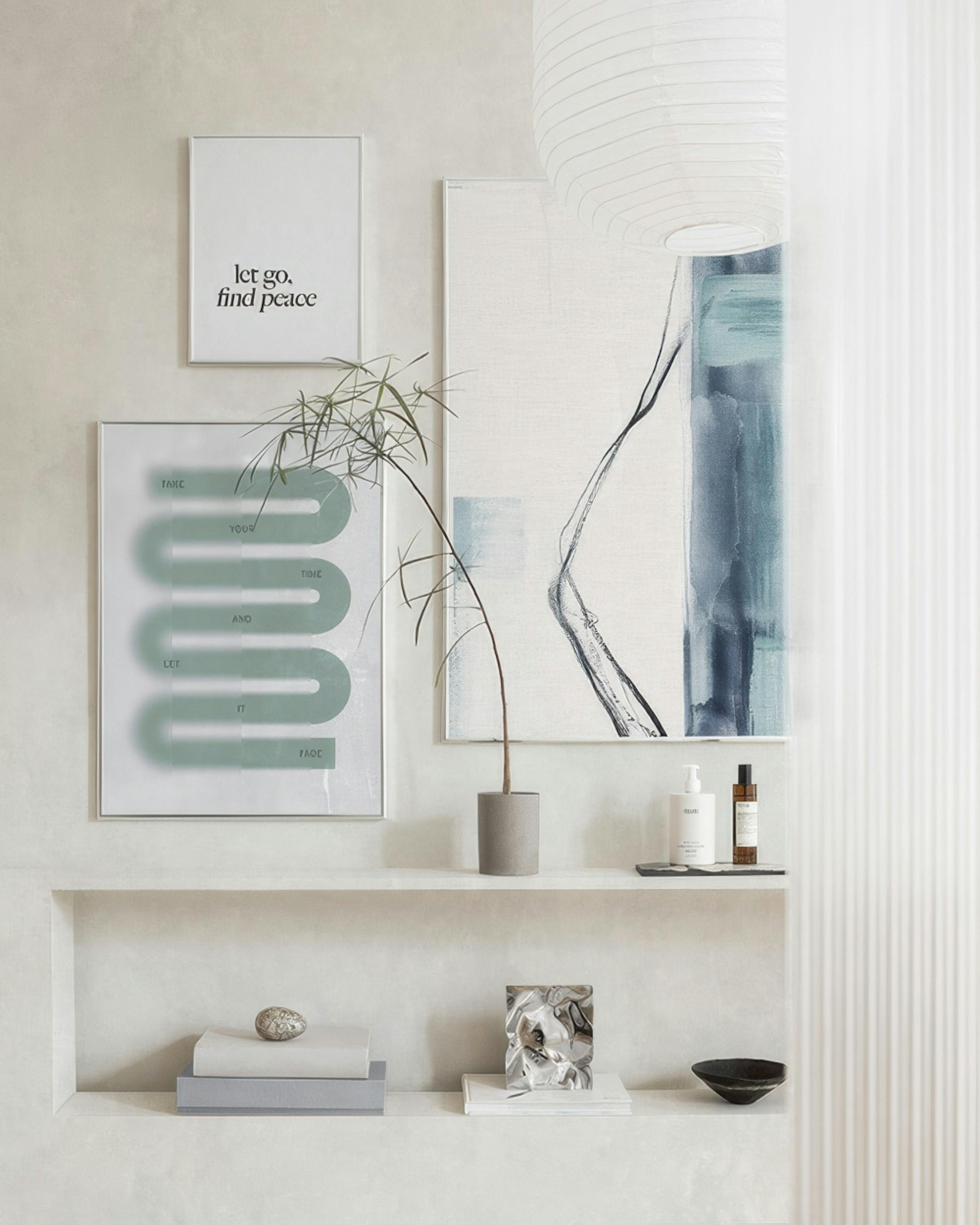 Tranquil shapes bildevegg