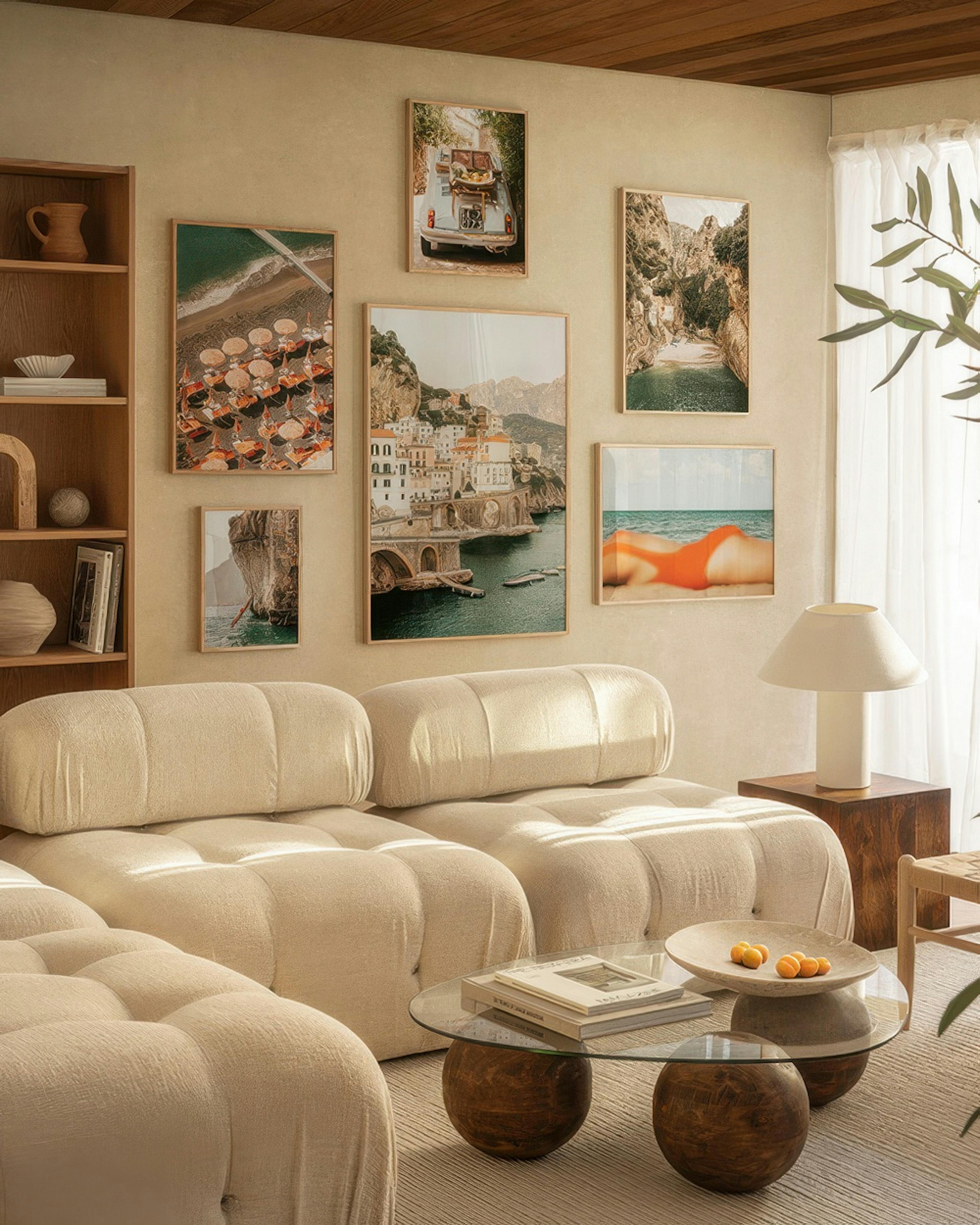 Italian getaway gallery wall