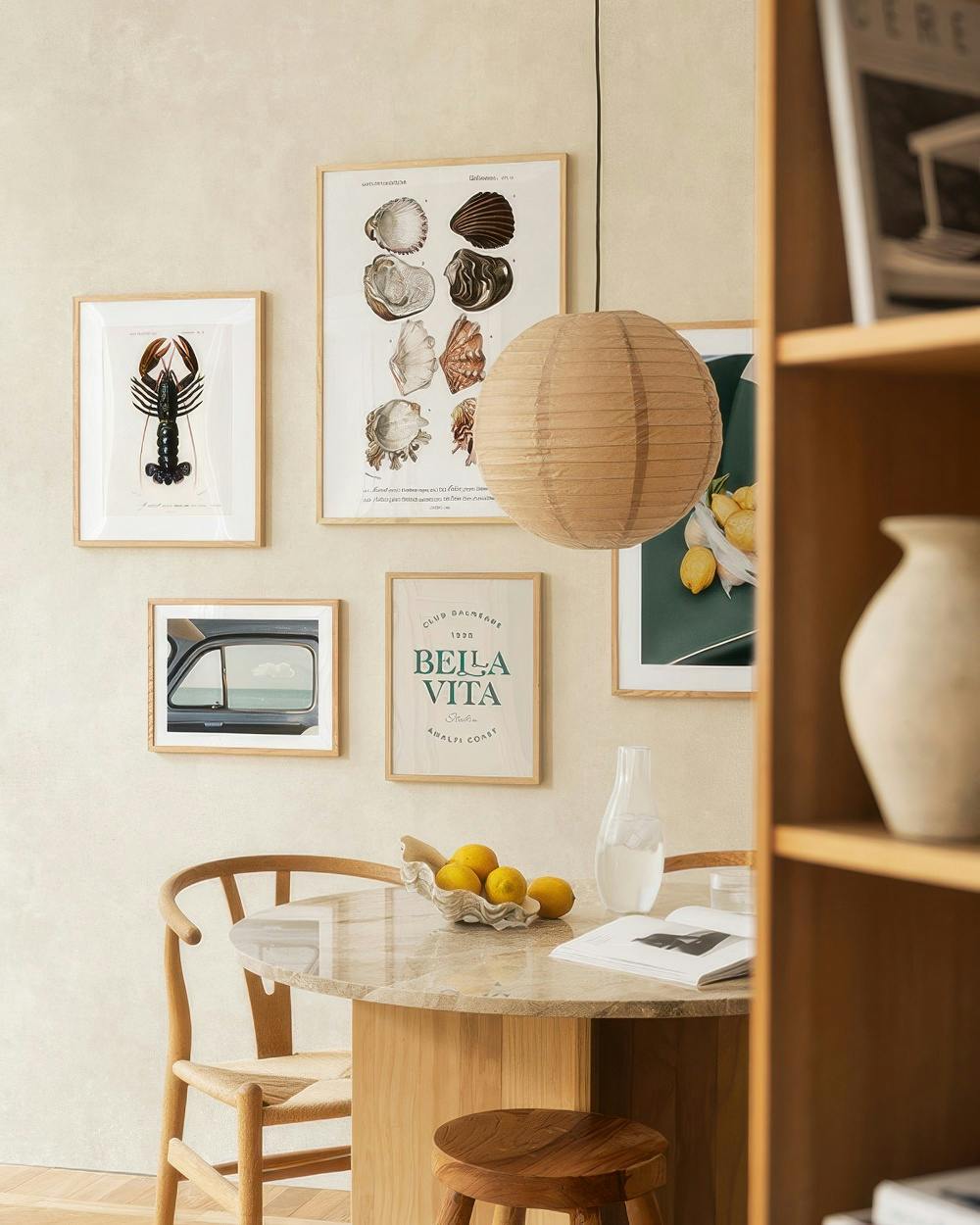Seafood and Lemons gallery wall (ONE SIZE)