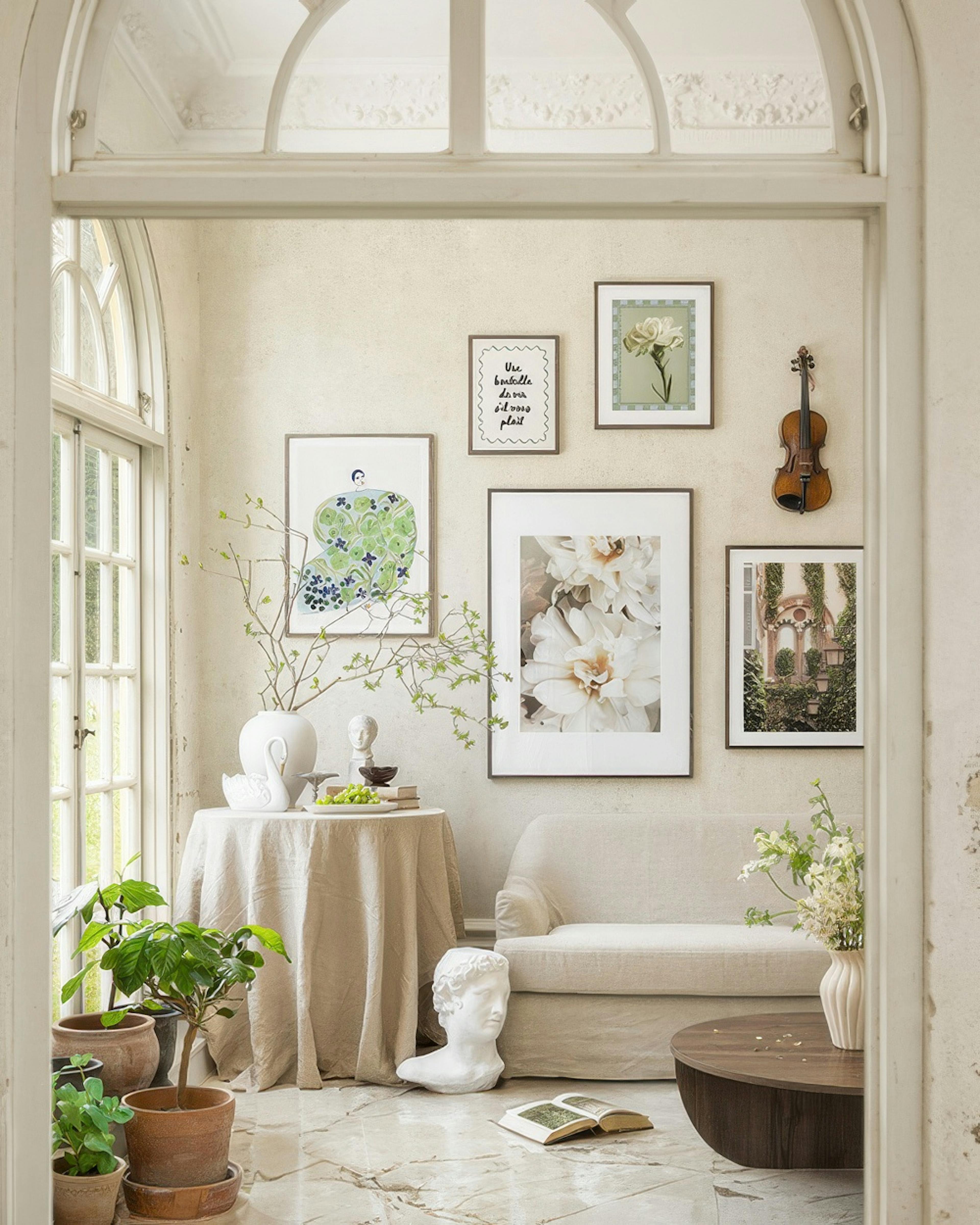 Villa verde gallery wall