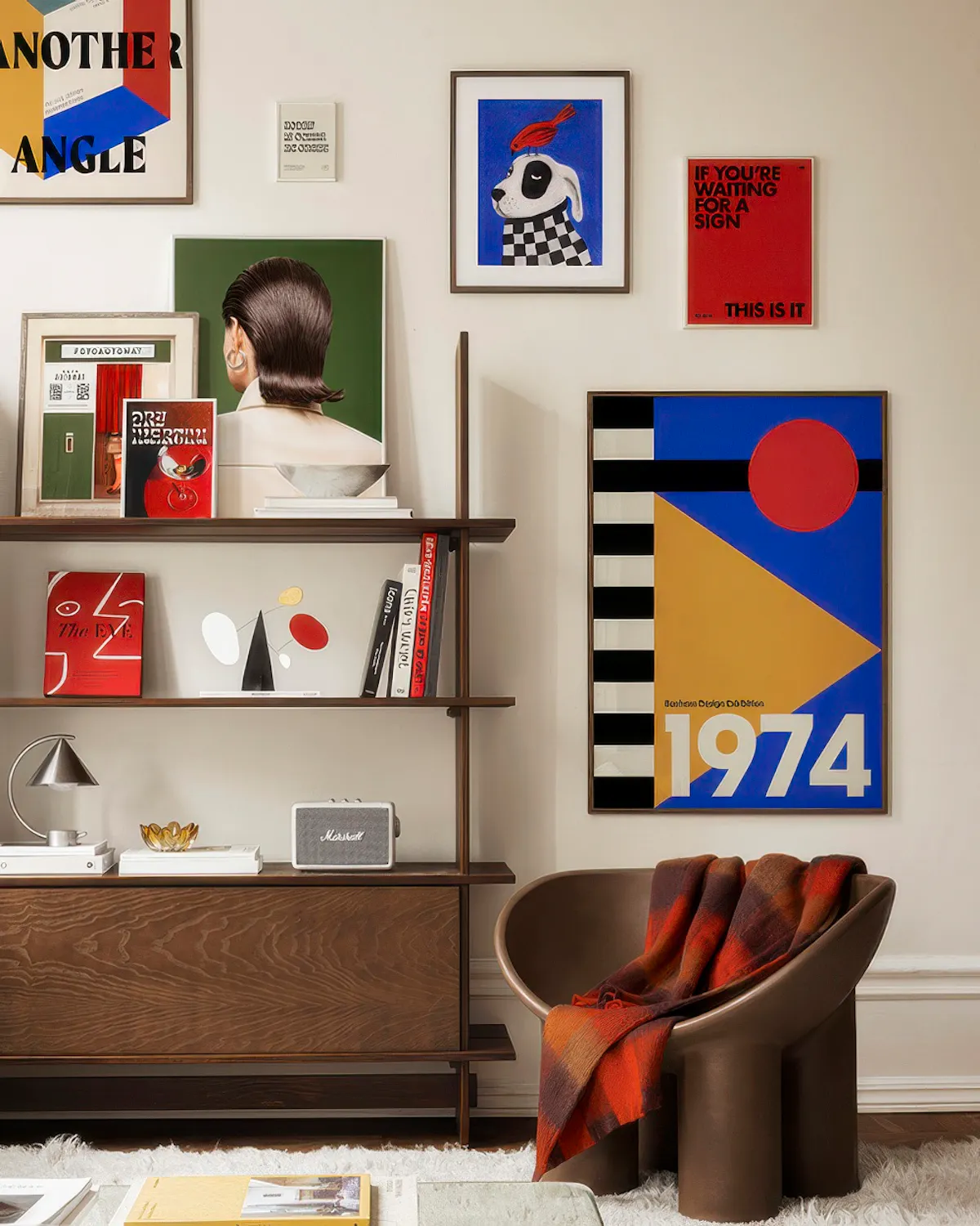 Retro Simplicity gallery wall