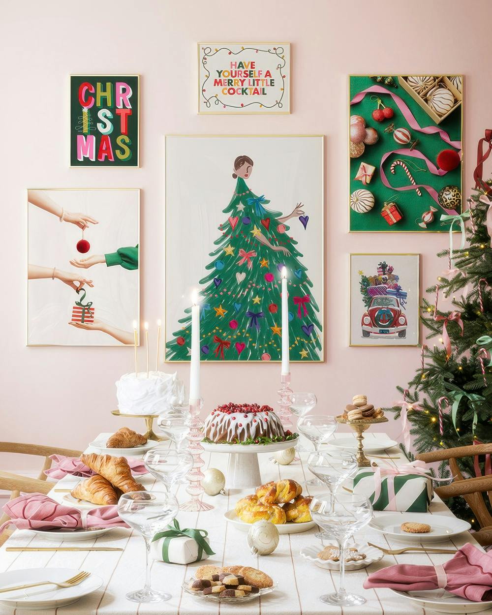 Happy Holidays gallery wall (ONE SIZE)