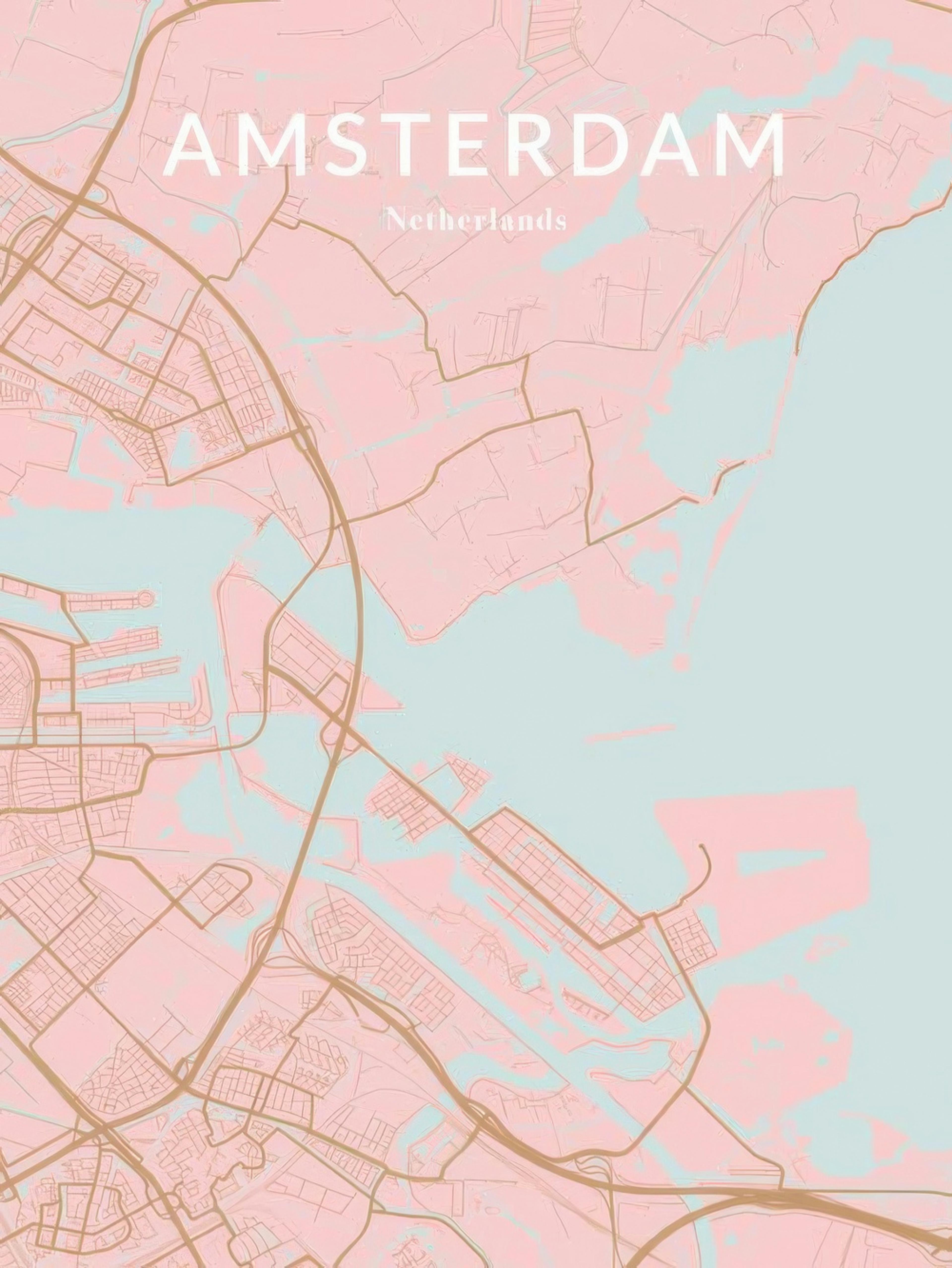 Pink Map Personal Poster 0