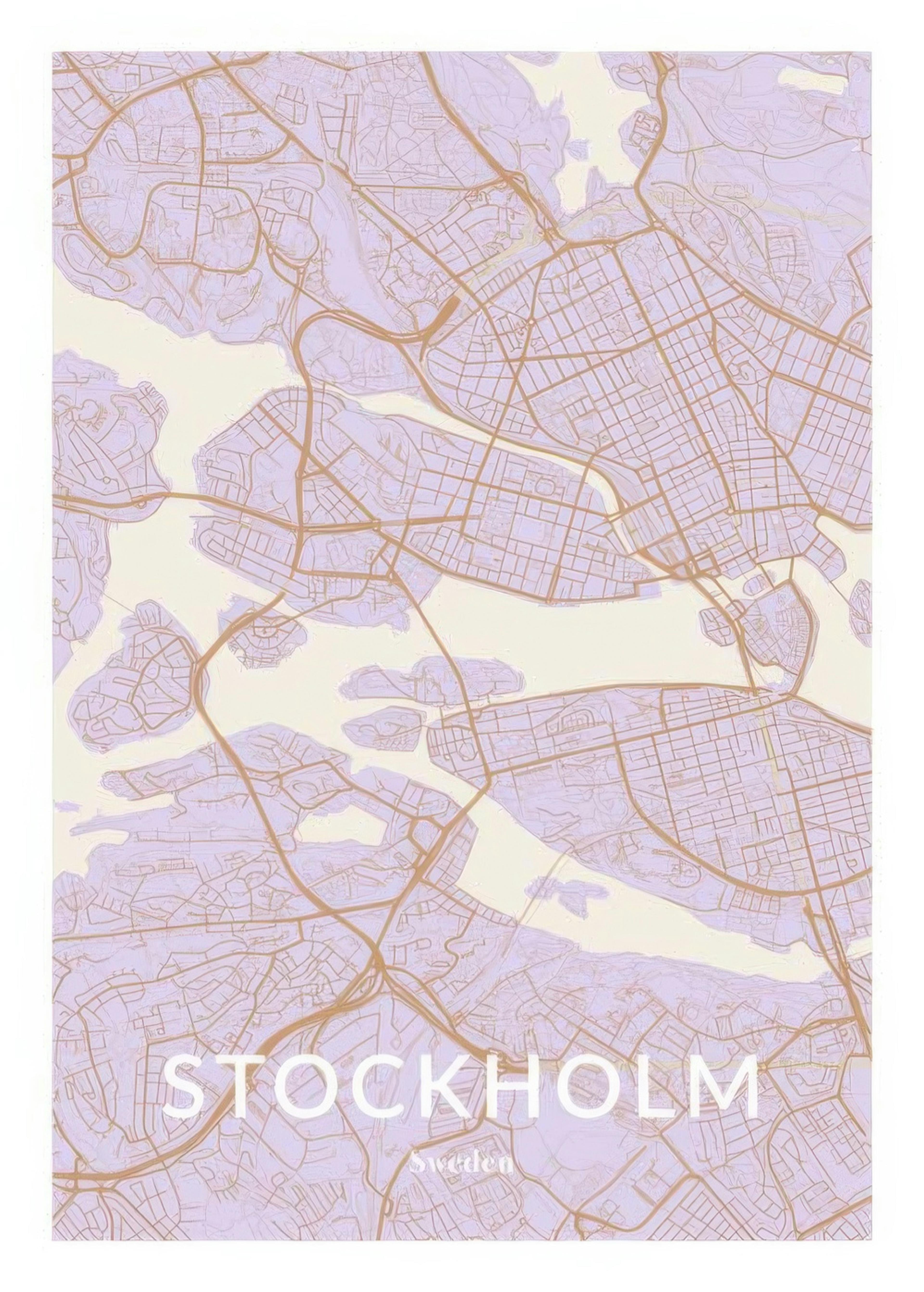 Lilac Map Personal Poster 0