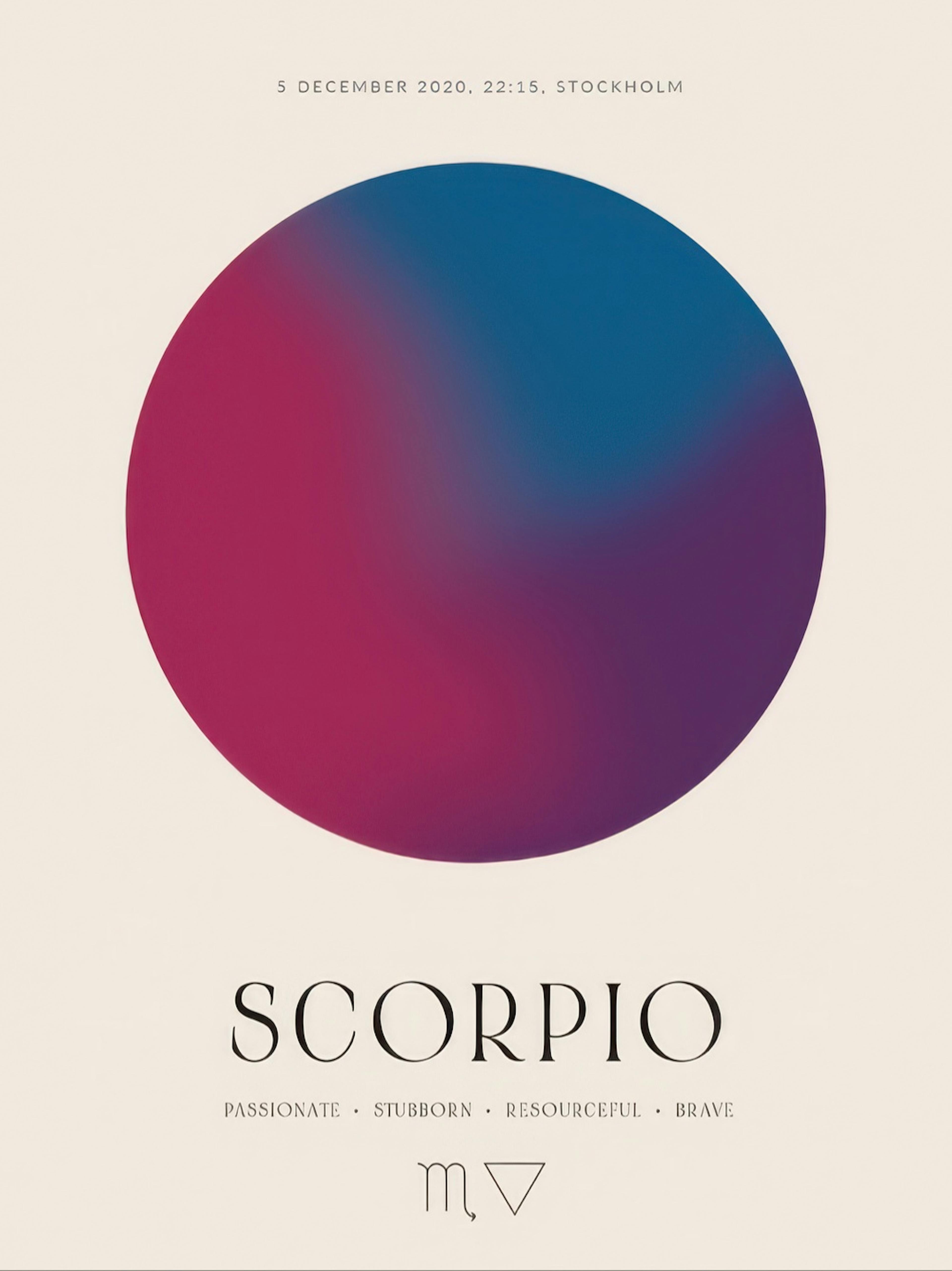 Aura Energy Scorpio Personal Poster