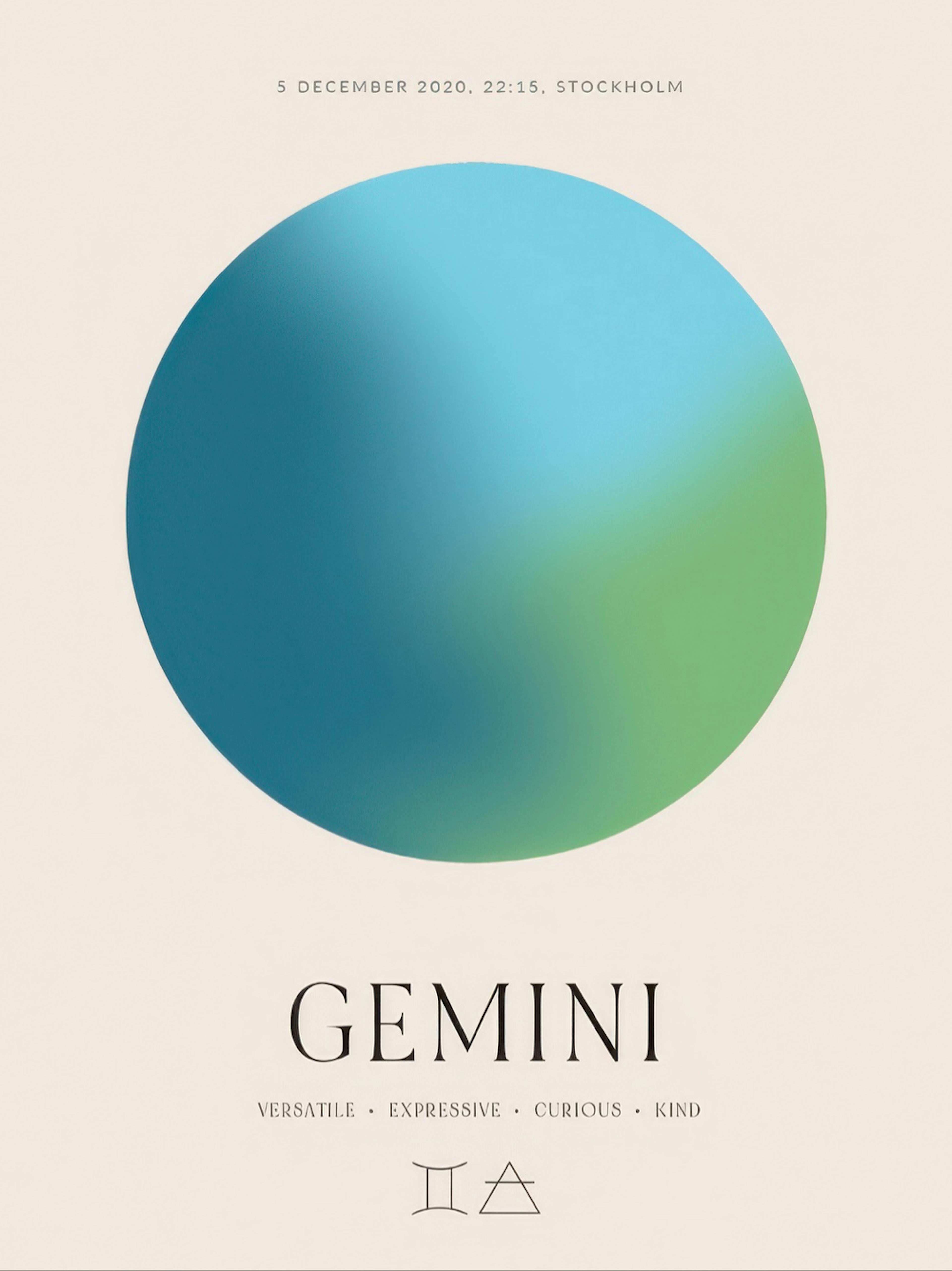Aura Energy Gemini Personal Poster