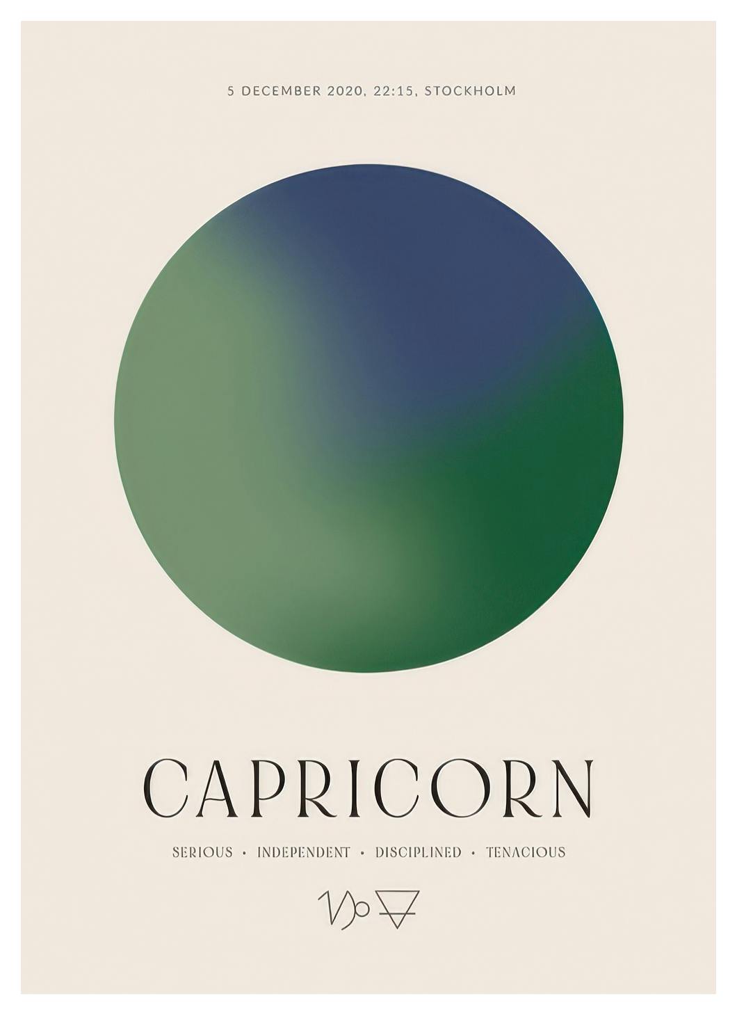 Aura Energy Capricorn Personal Affiche (30x40 cm) - Affiches personnalisées