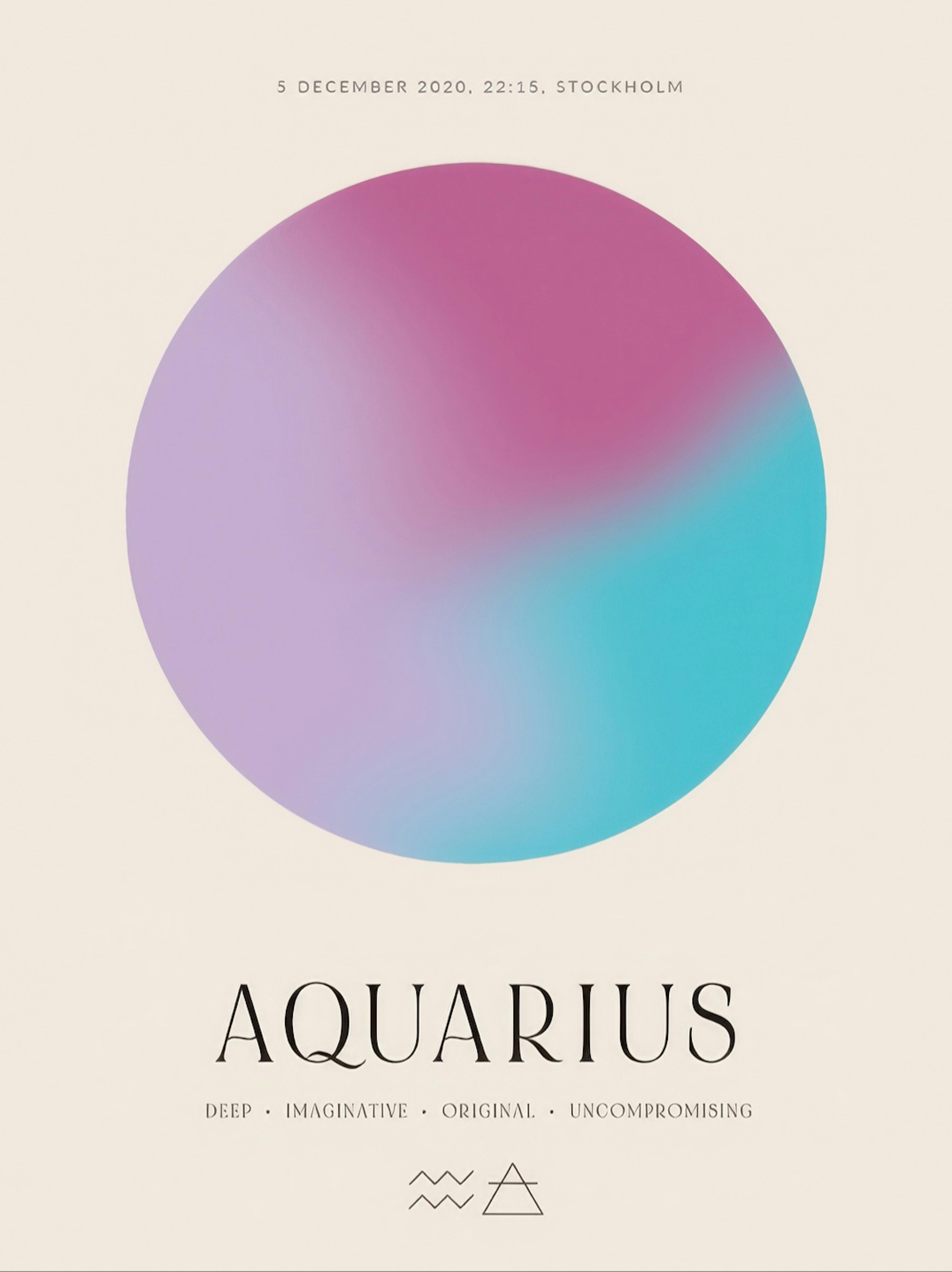 Aura Energy Aquarius Personal Poster