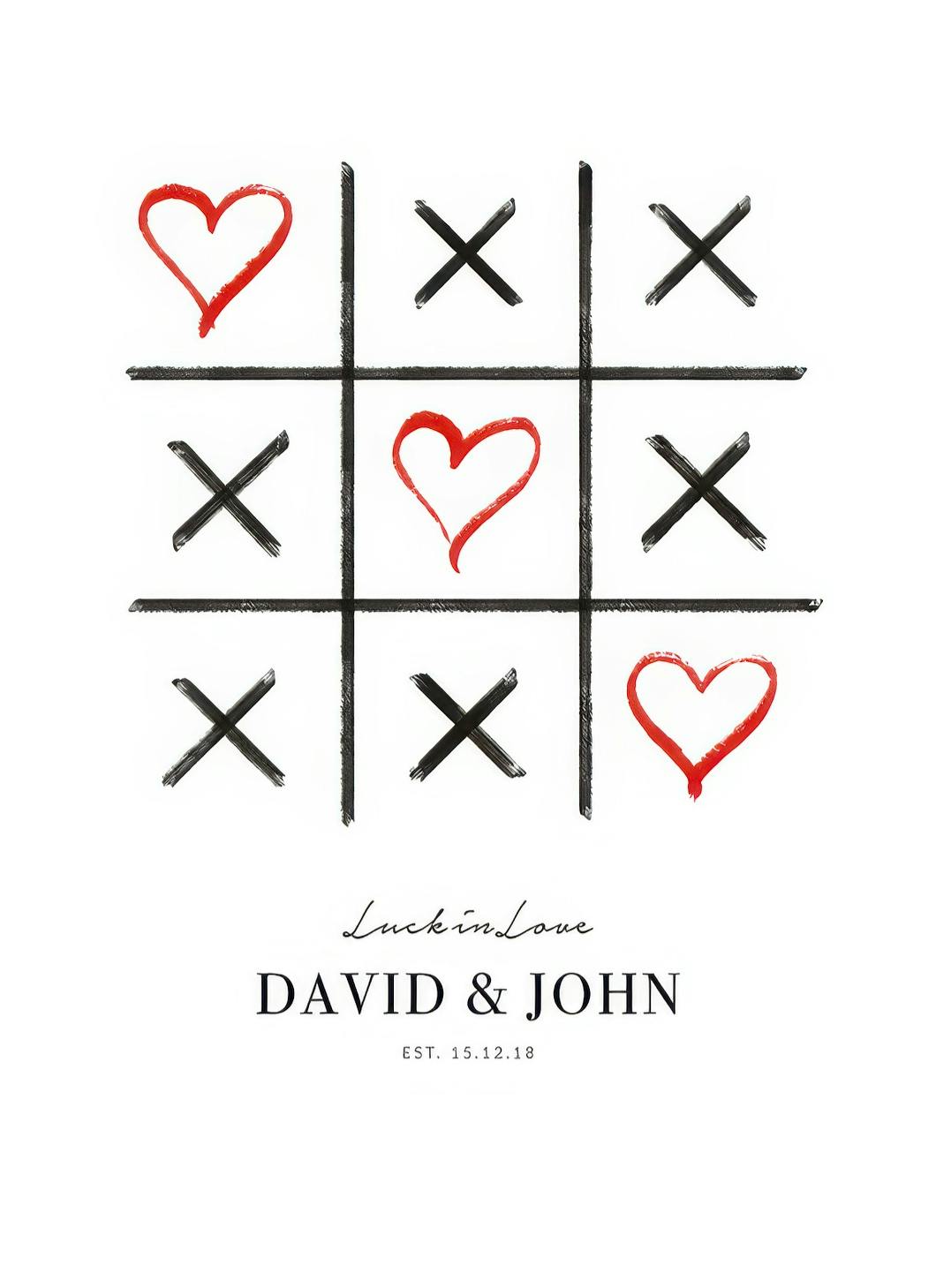 Luck in Love Personal Affiche (50x70 cm) - Affiches personnalisées