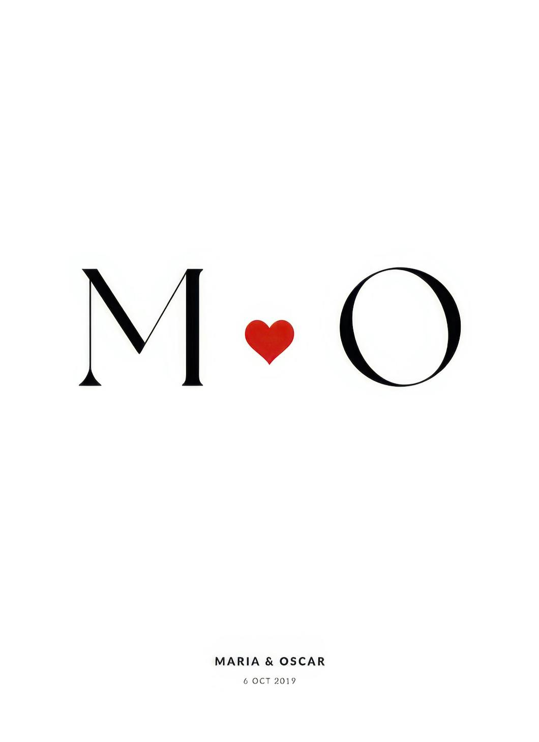 Prints - You Plus Me Personal Poster (30x40 cm) - Personalised prints