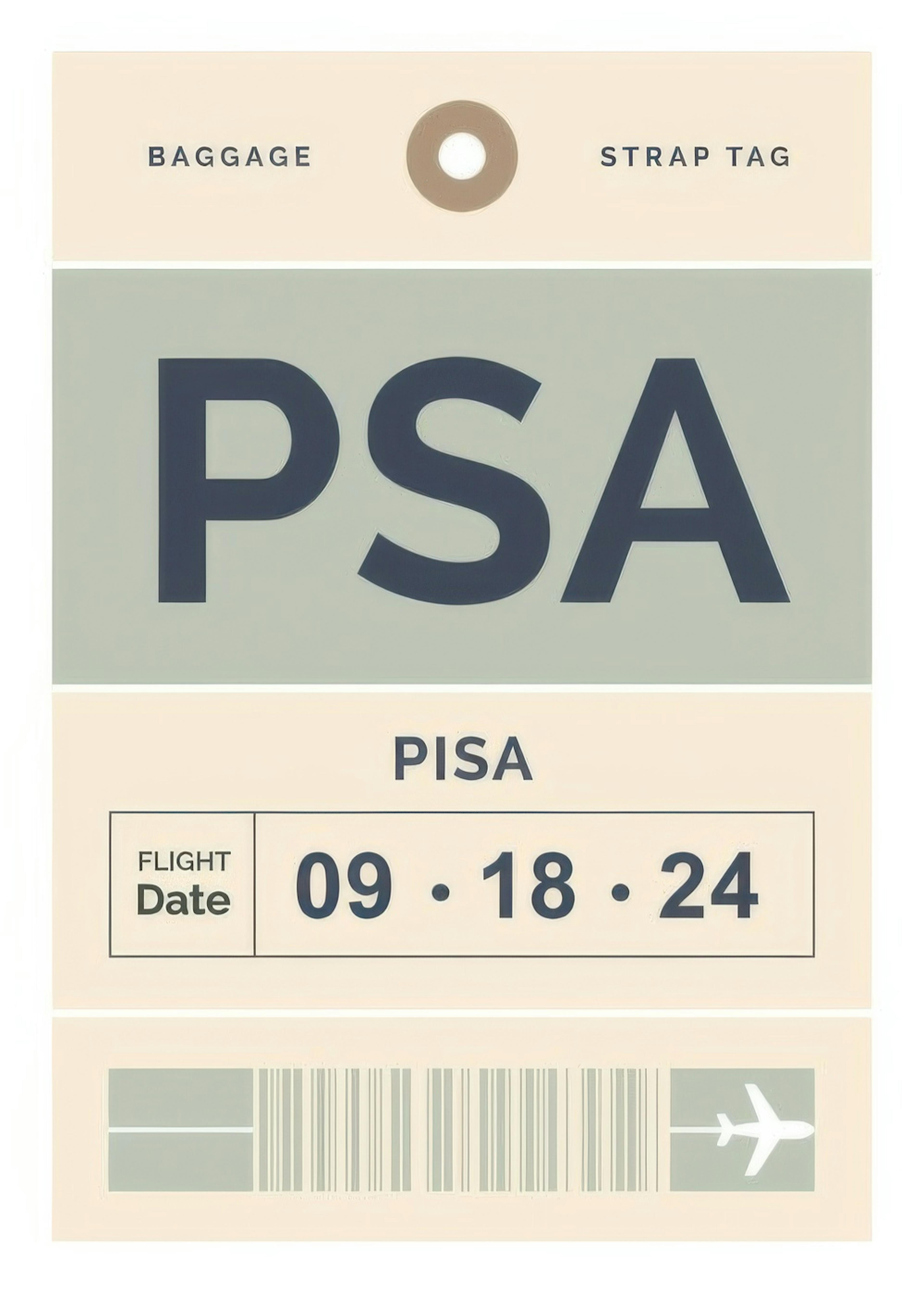 Baggage Tag No1 Green Personal Poster 0