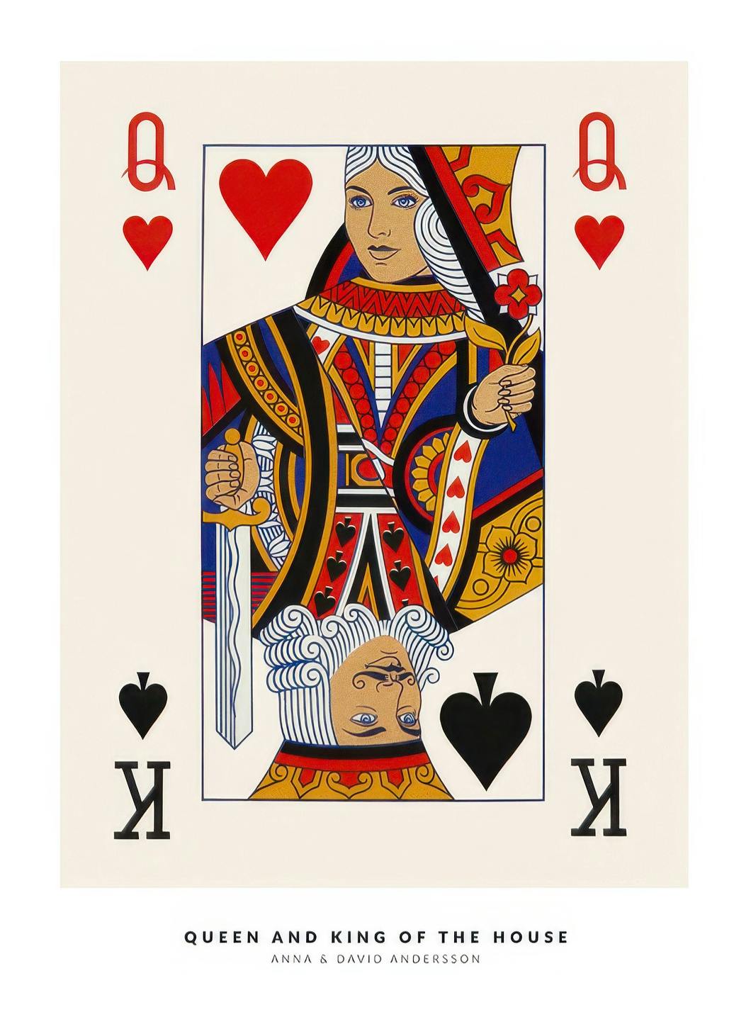 Prints - Queen and King Personal Poster (50x70 cm) - Personalised prints