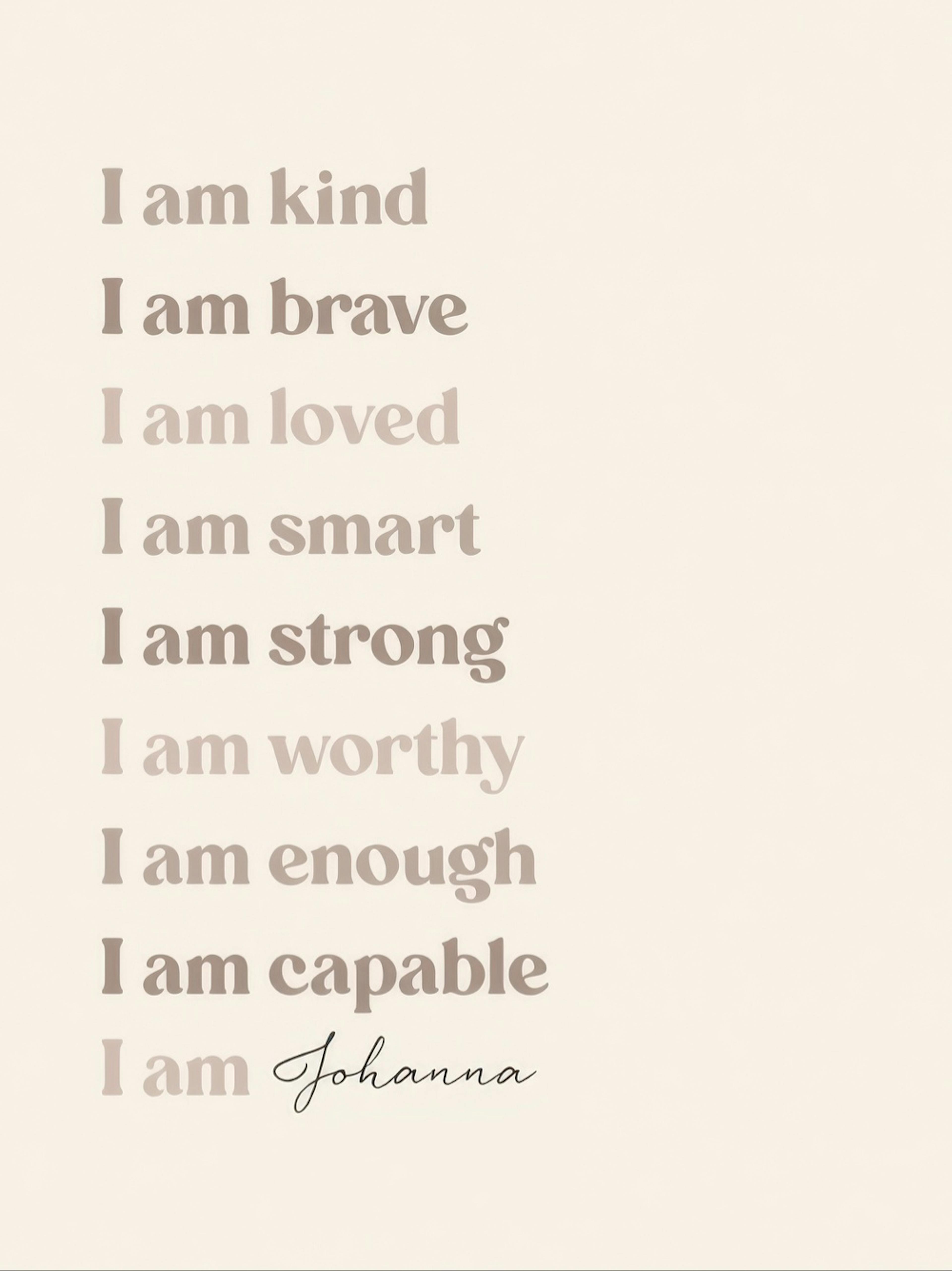 I Am Personal Poster