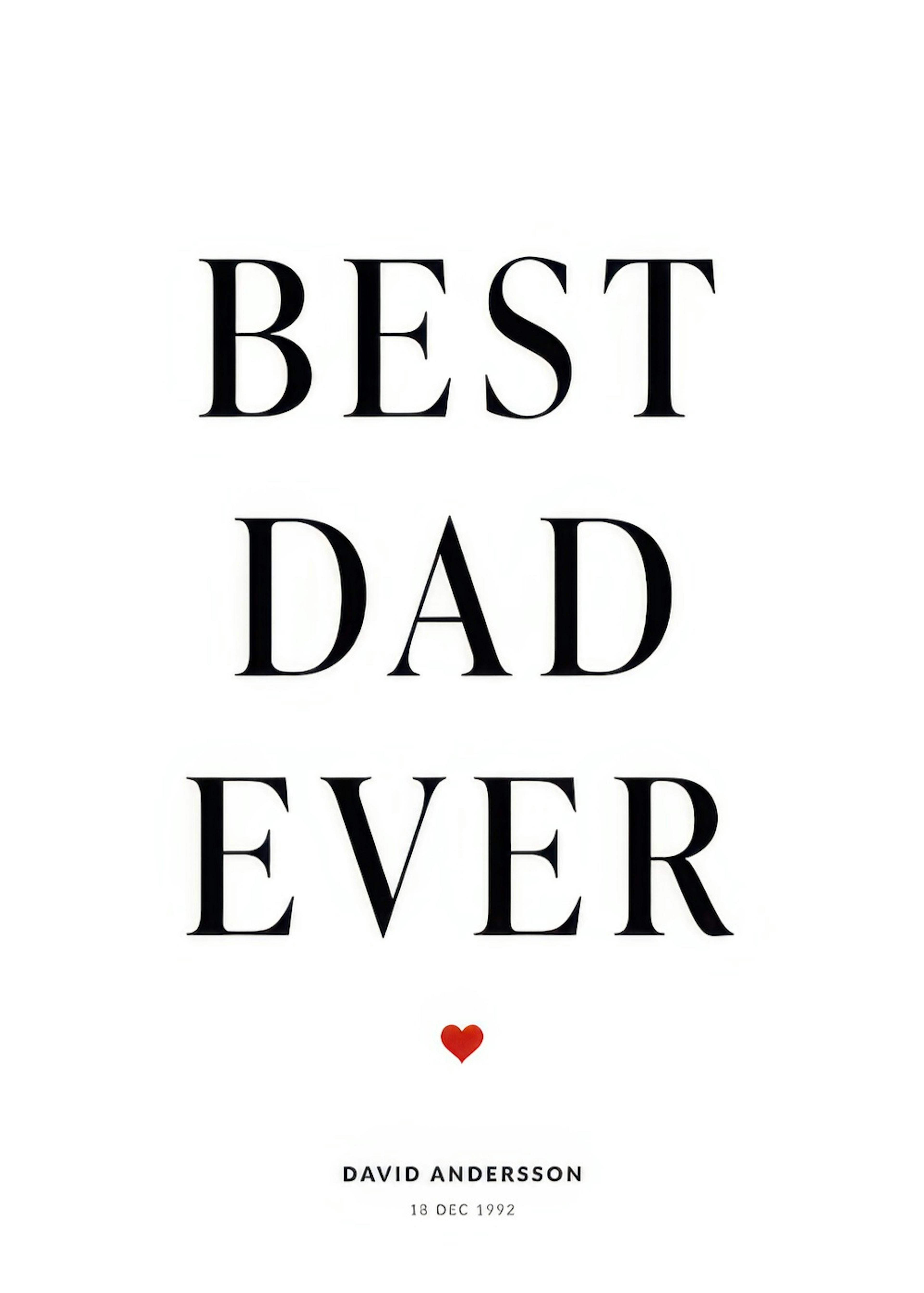 Best Dad Personal Juliste 0
