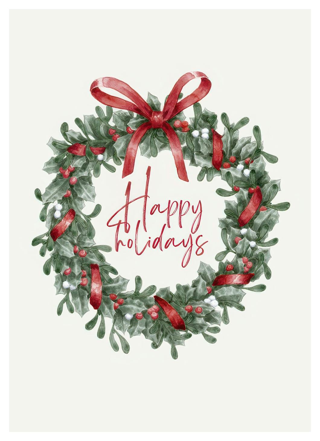 Happy Holidays Plakat (40x50 cm) - Plakater > Årstider > Holiday plakater