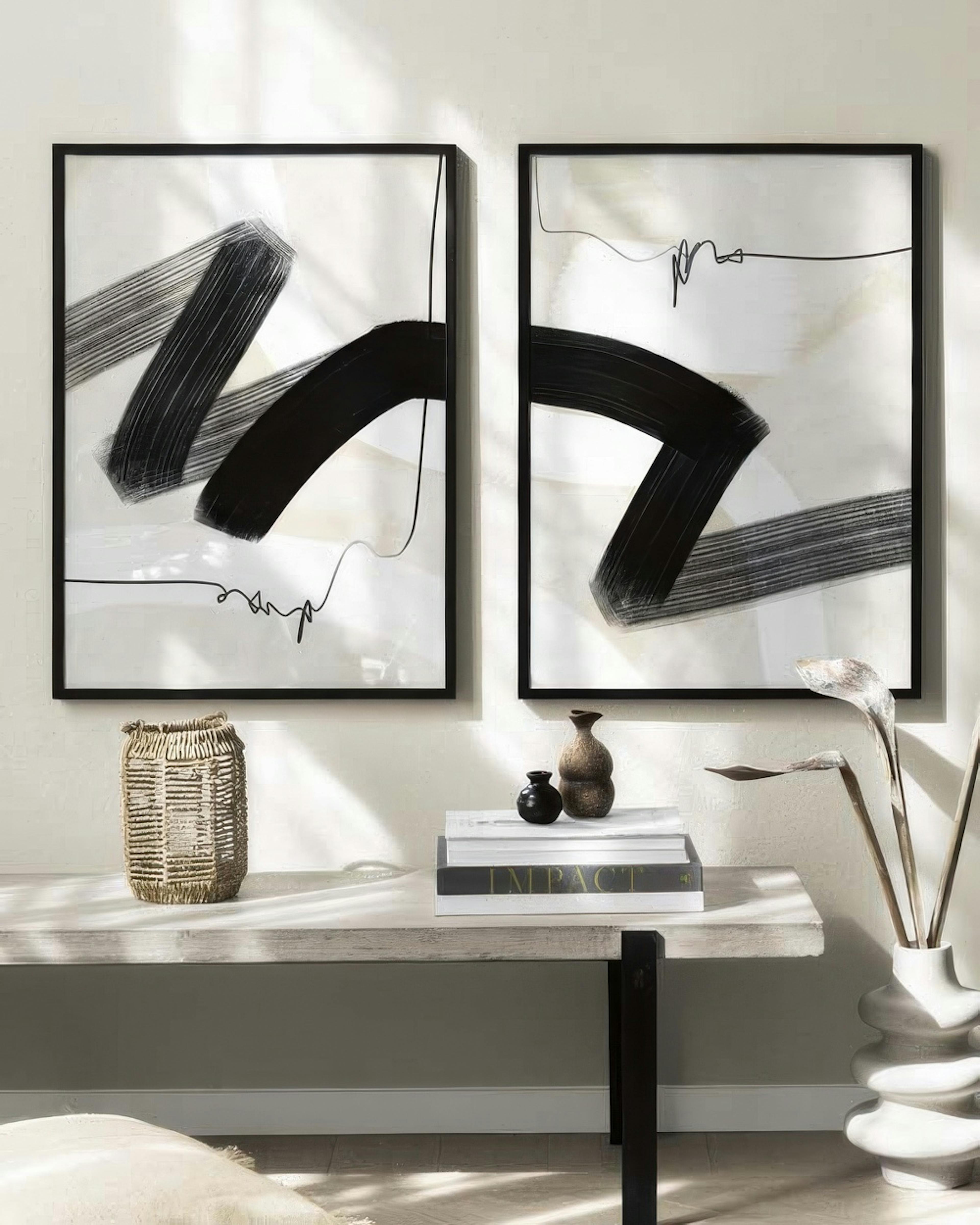 Abstract Wave Duo pacchetto di poster 0