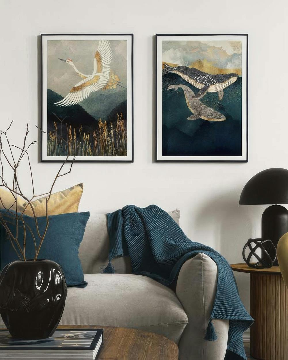 Elegant Nature Duo Zestaw plakatów (50x70 cm)- Zestaw plakatów