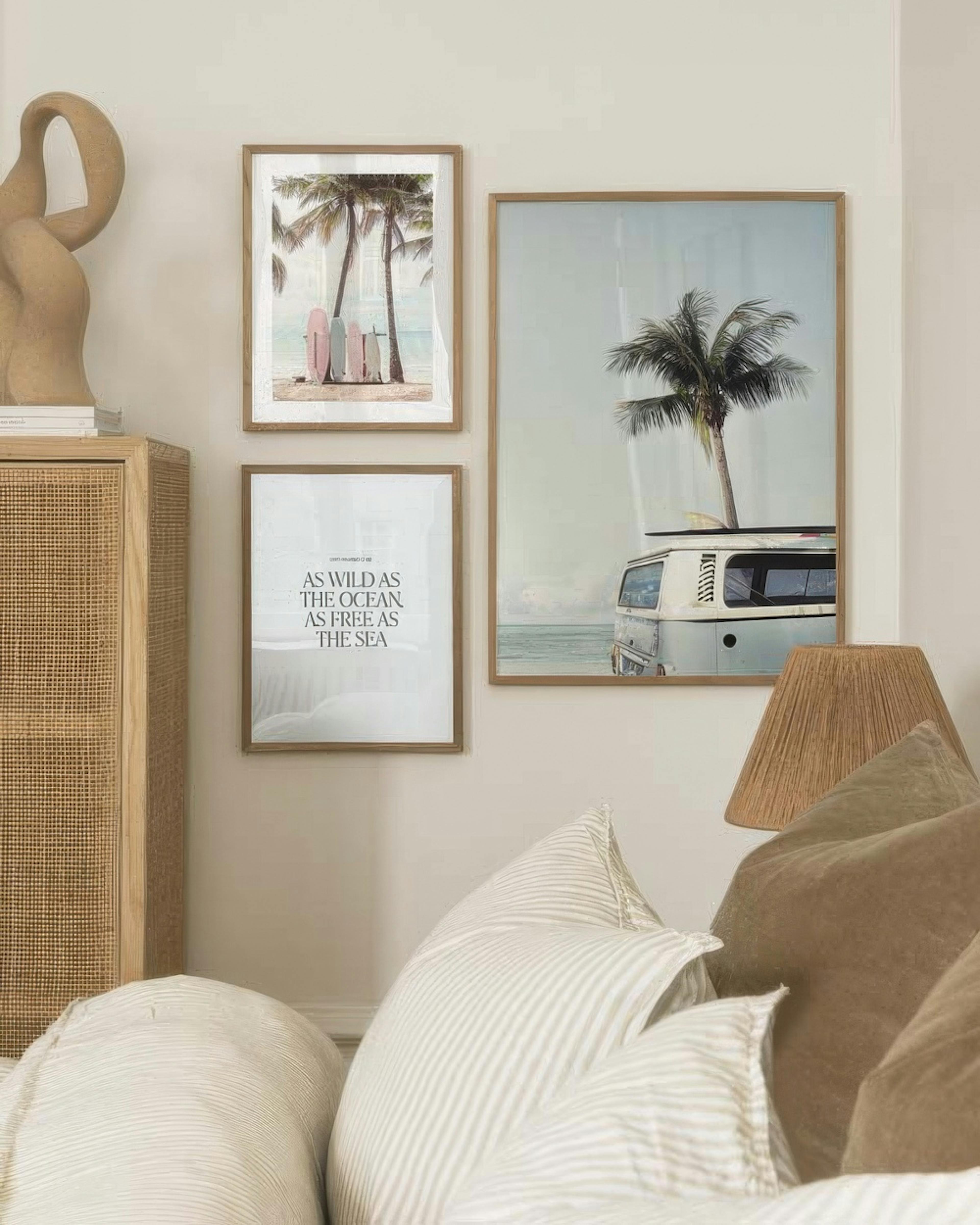 California Surf Trio Poster pack