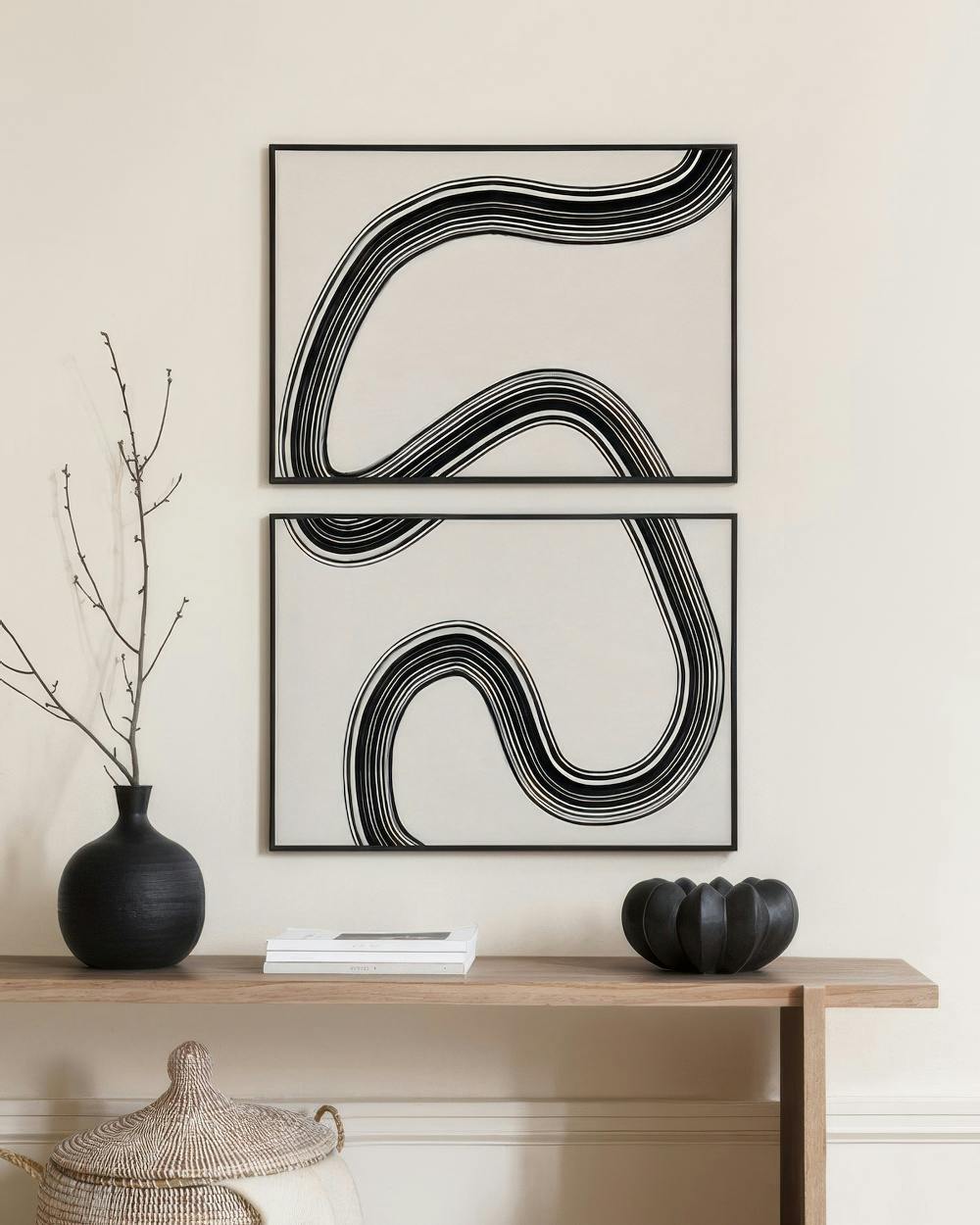 Black Curve Duo Zestaw plakatów (30x40 cm)- Zestaw plakatów
