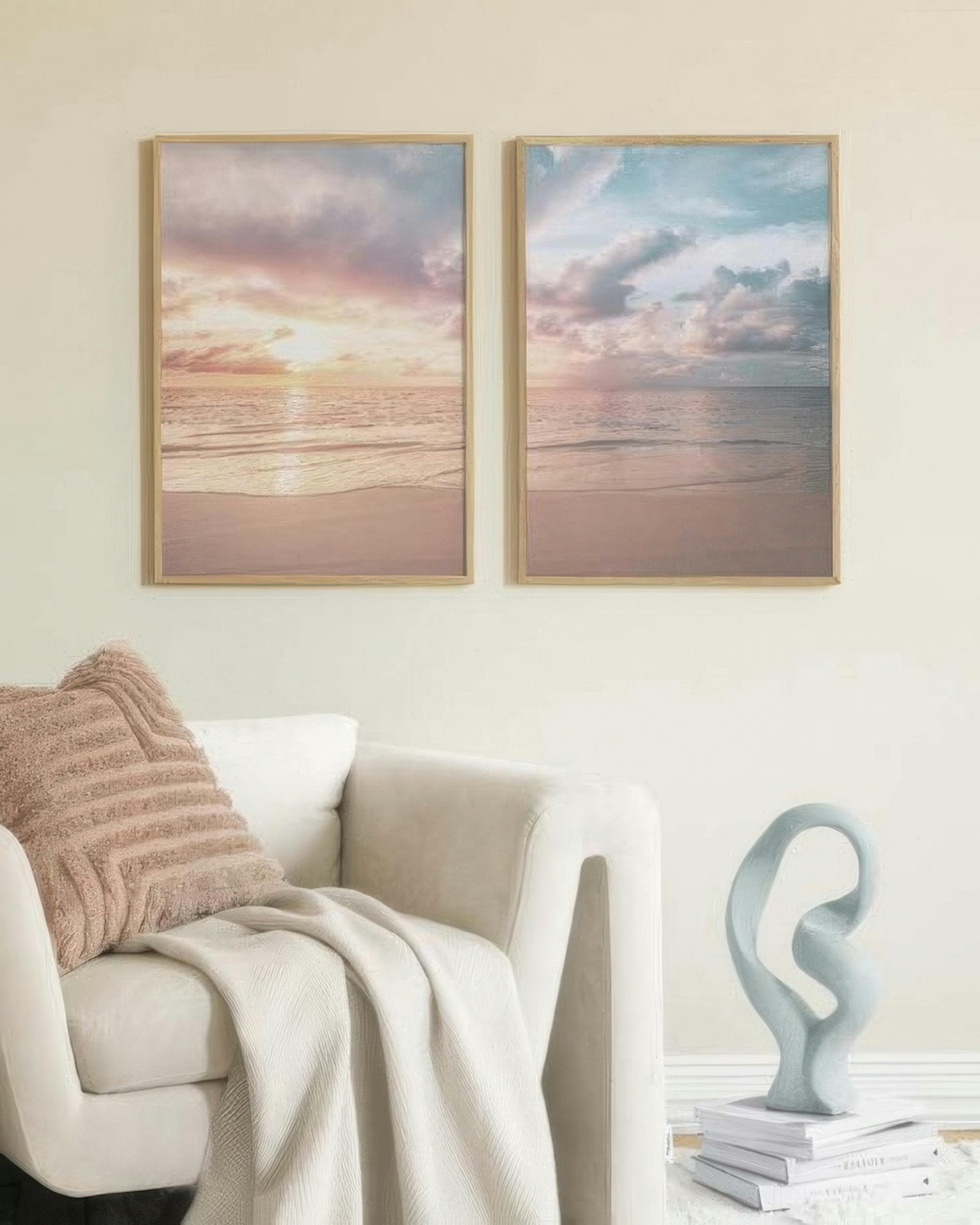Pastel Sky Beach Duo pacchetto di poster 0