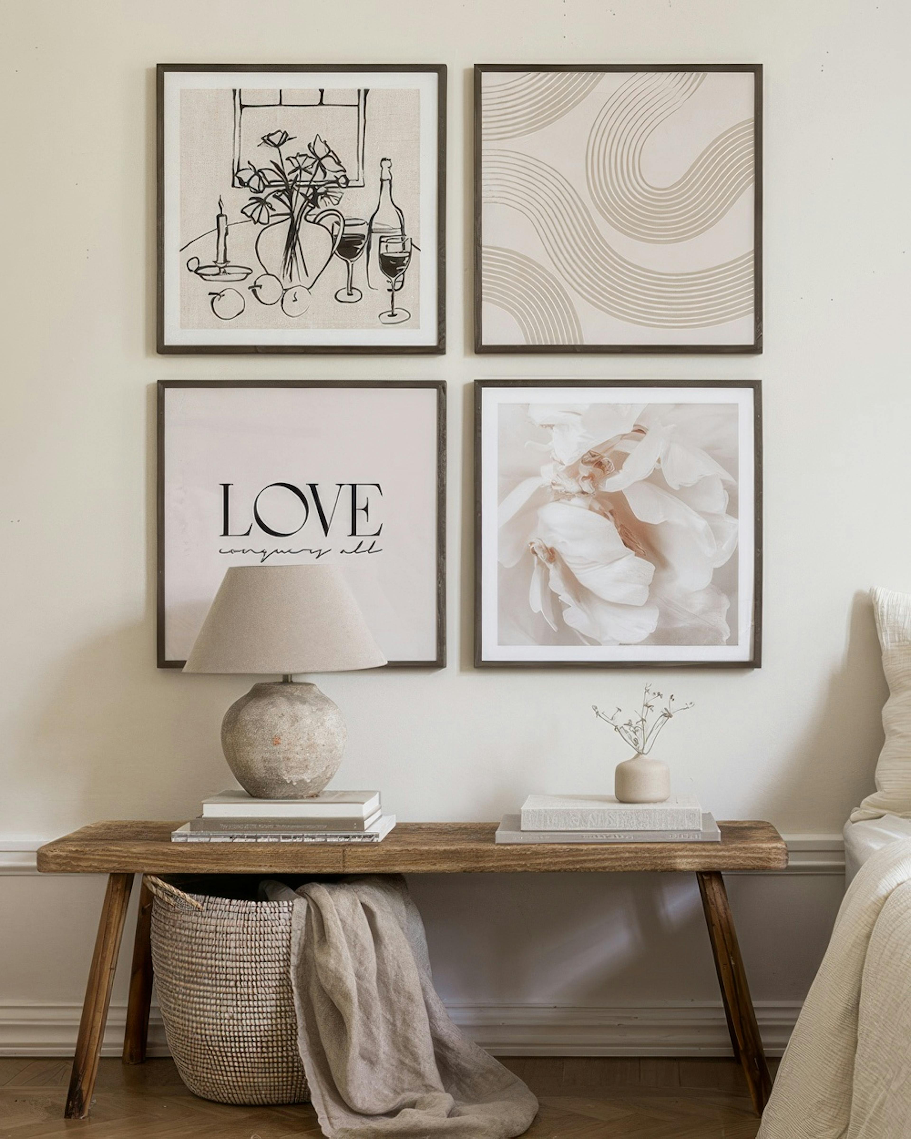Soft Beige Collection pacchetto di poster 0