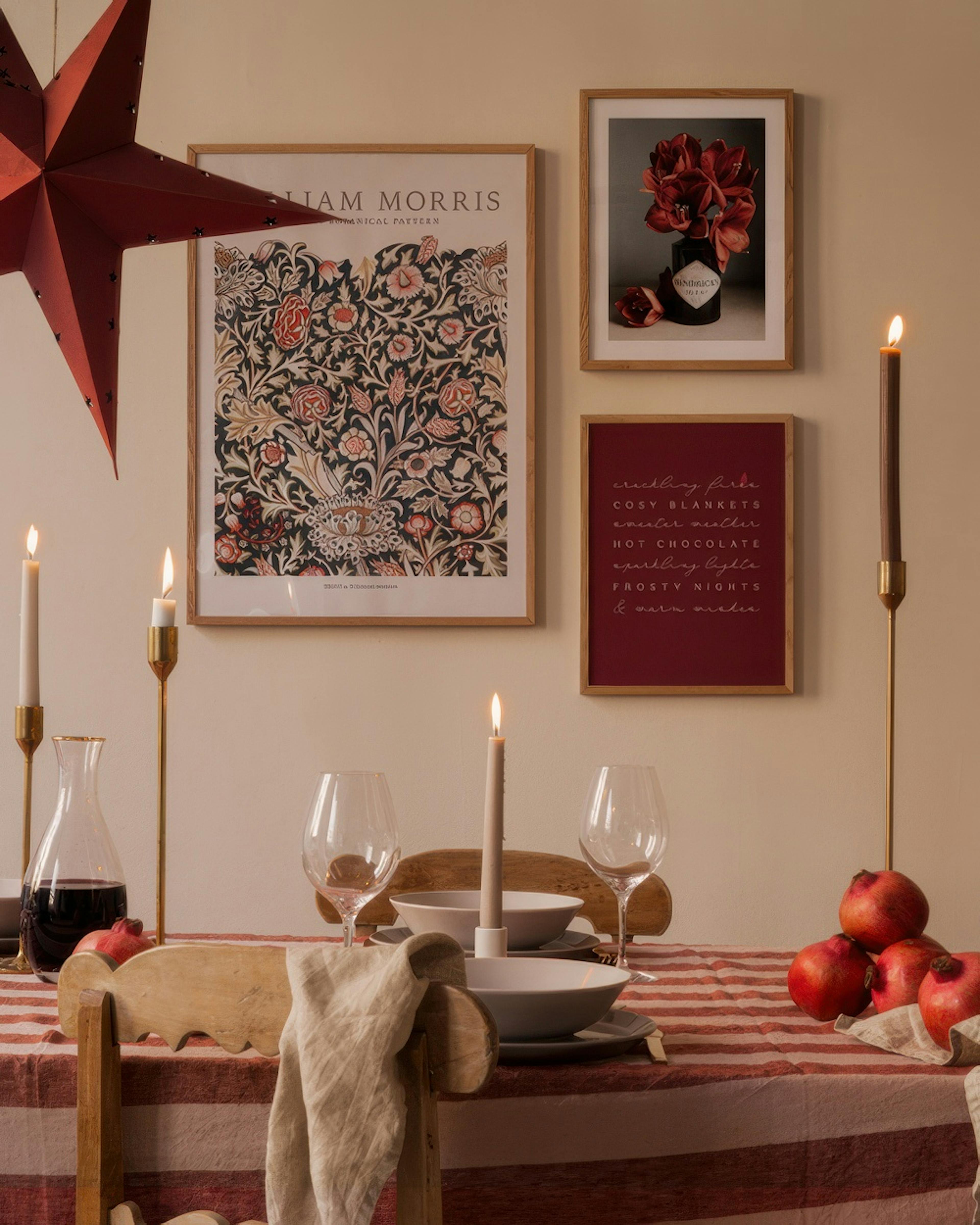 Red Holiday Trio Poster pack