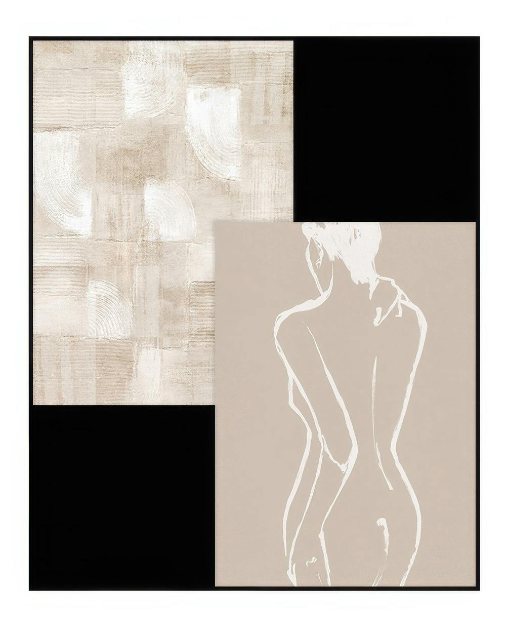 Beige Art Duo Postersets (30x40 cm)