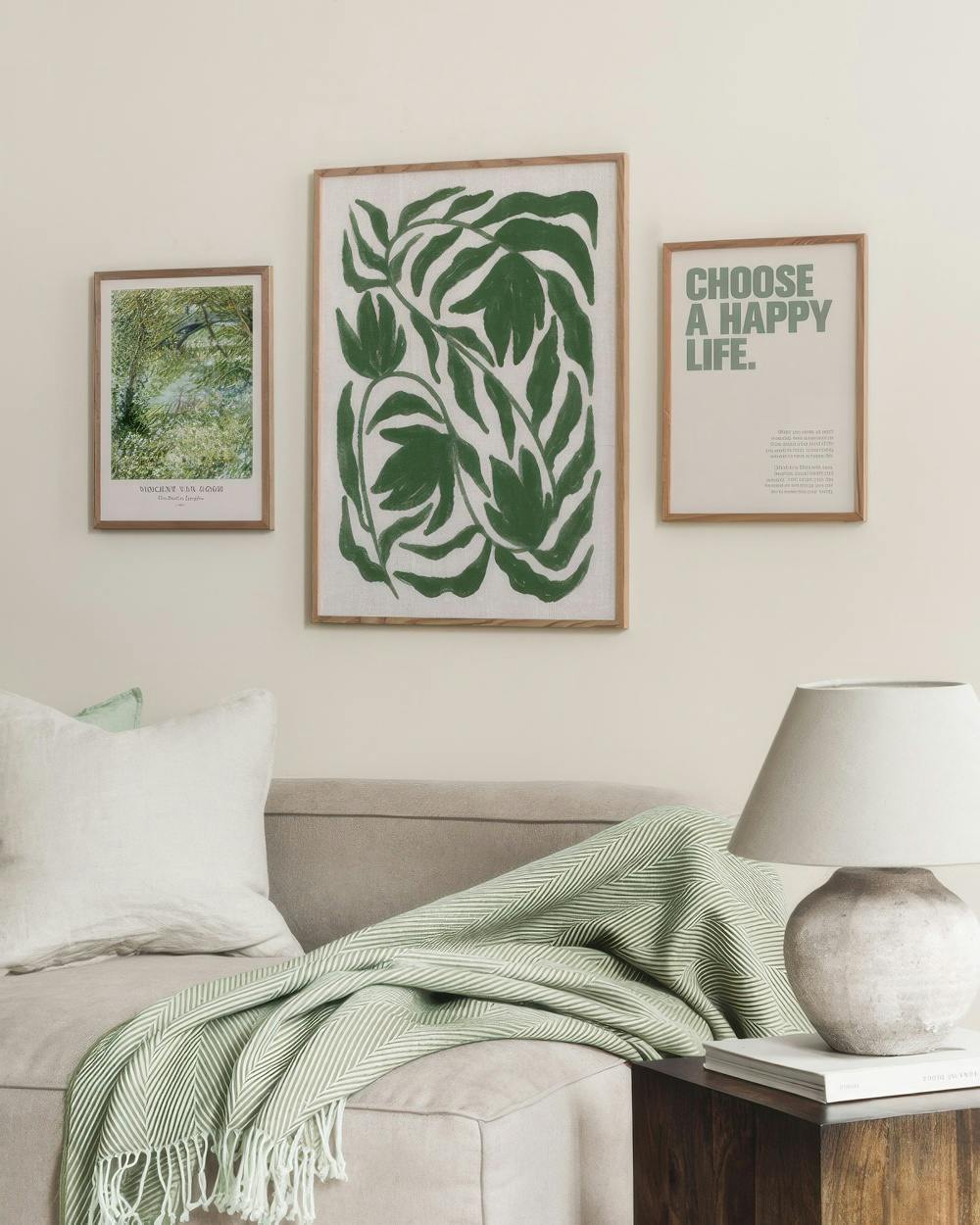 Green Botanical Trio Julistepaketti (ONE SIZE)  Julistepaketti