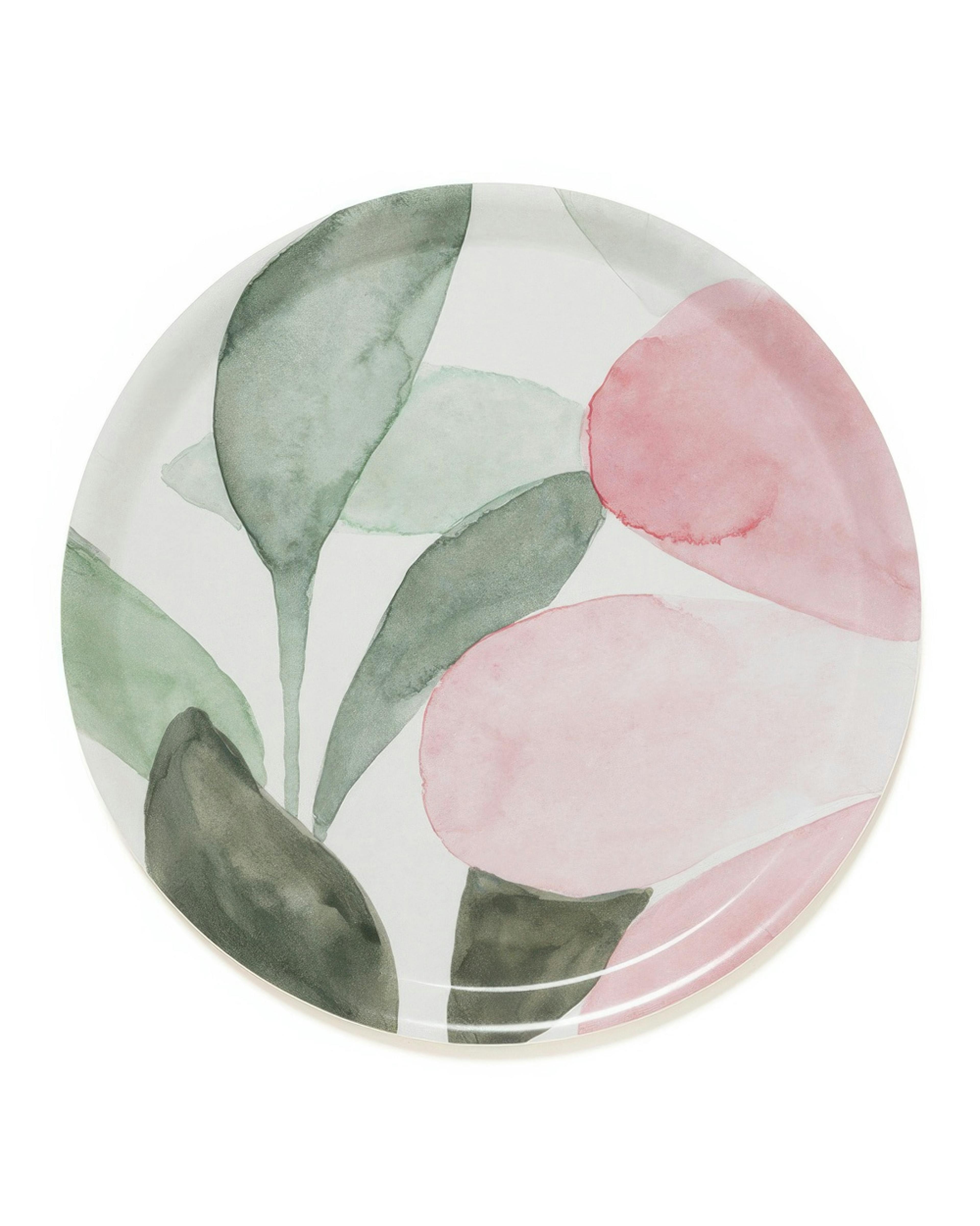 Pink Floral Tablett 0