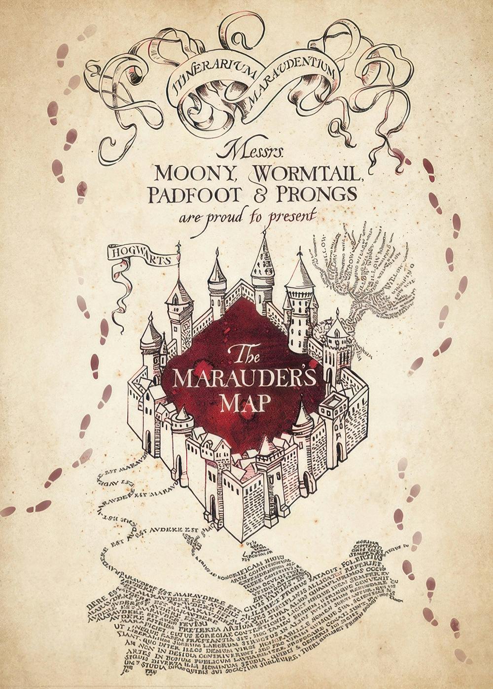 Harry Potter™ - Marauder's Map Print 0