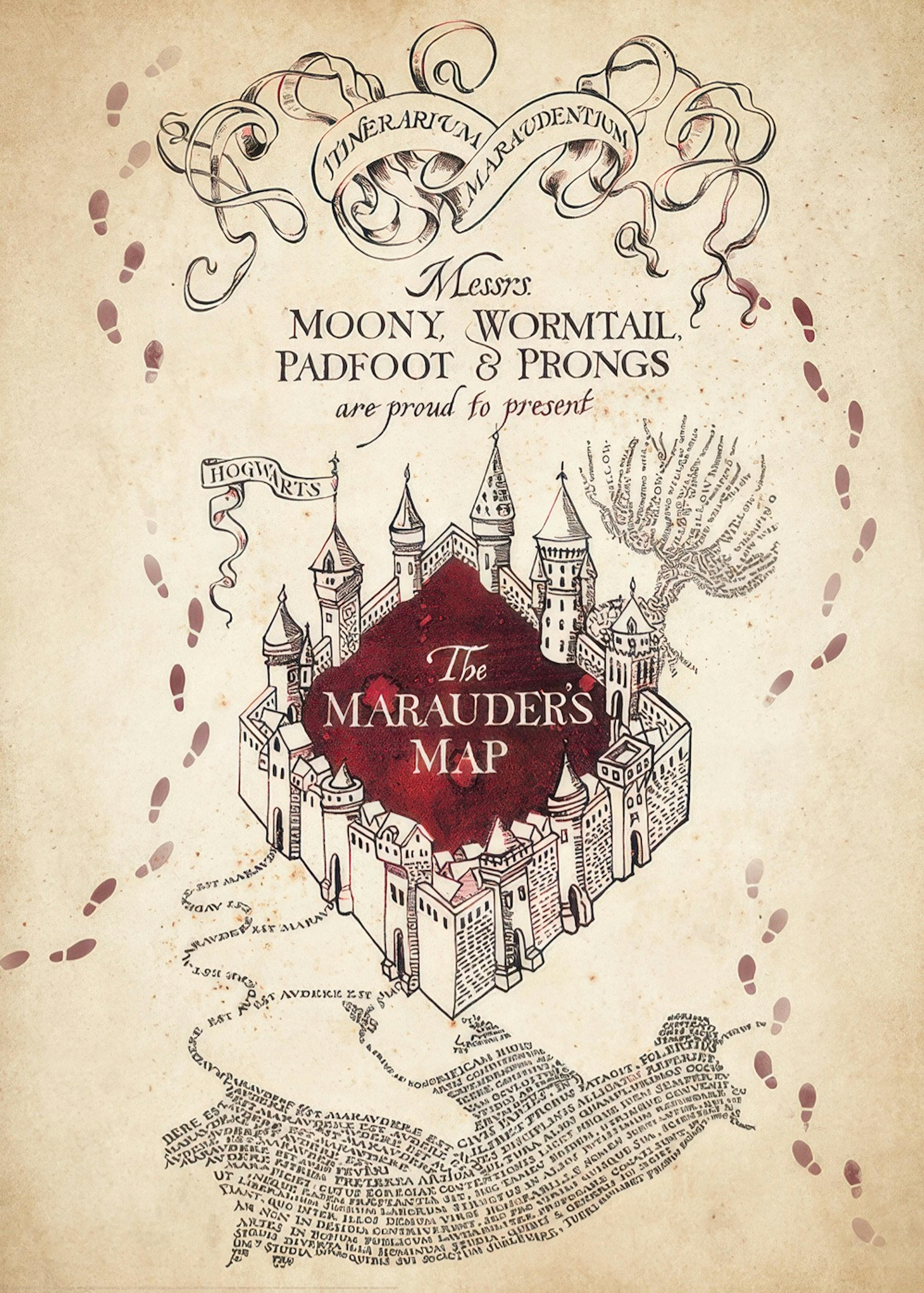 Harry Potter™ - Marauder's Map Print 0