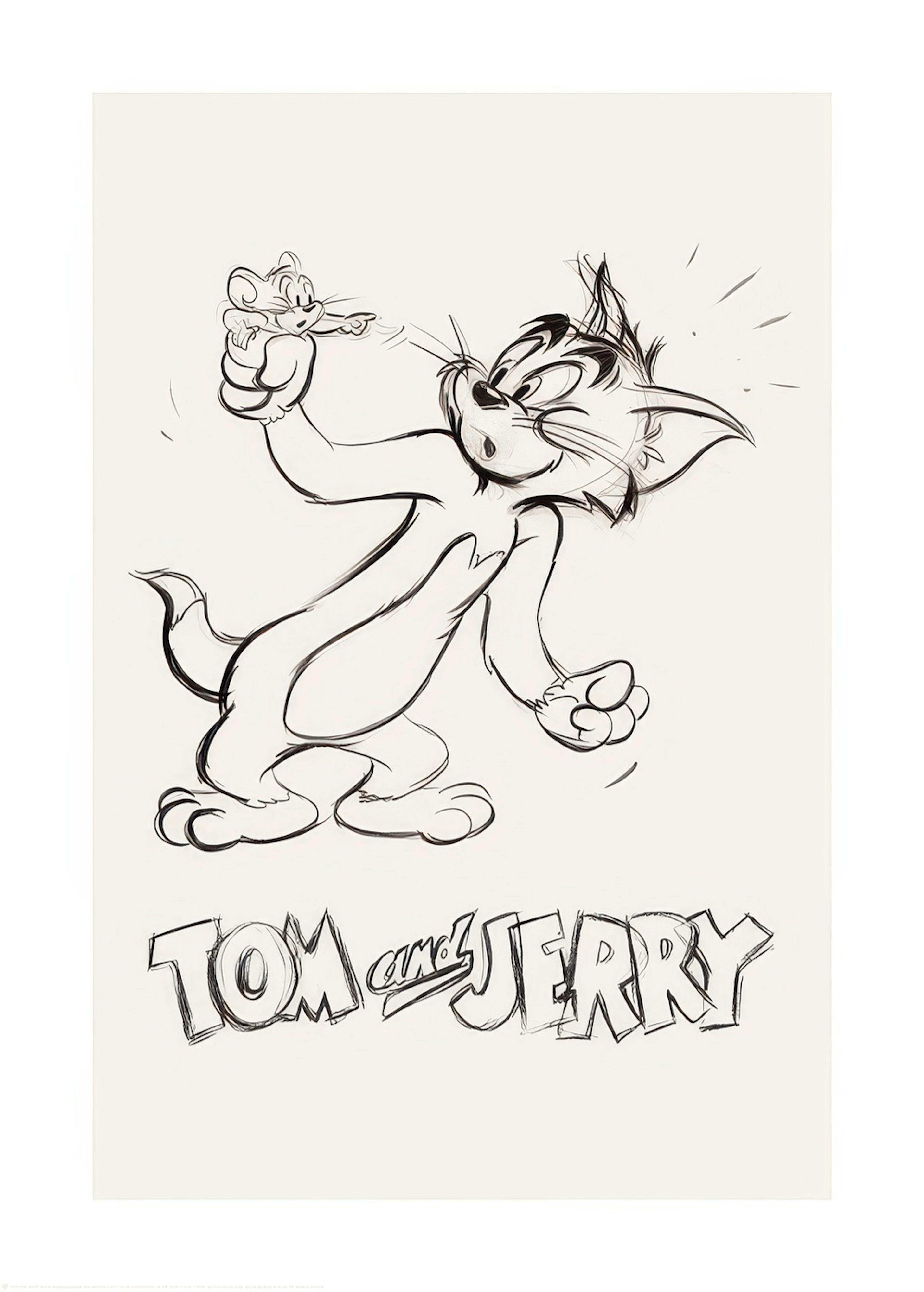 Tom & Jerry™ Sketch No2 Plakat 0