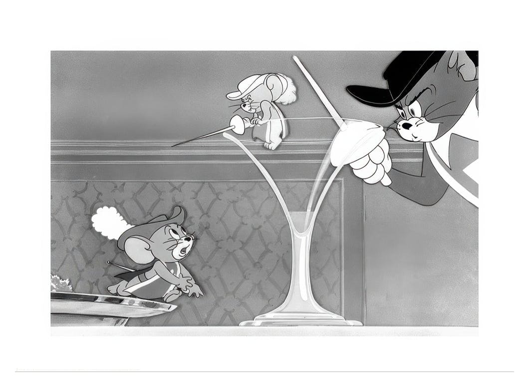 Tom & Jerry - The Two Mouseketeers Affiche (30x40 cm) - Films & Séries TV