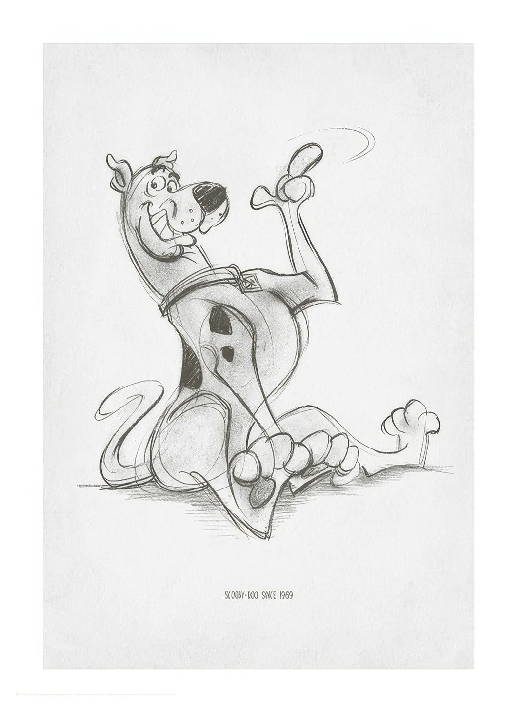 Scooby-Doo Sketch Affiche (50x70 cm) - Films & Séries TV