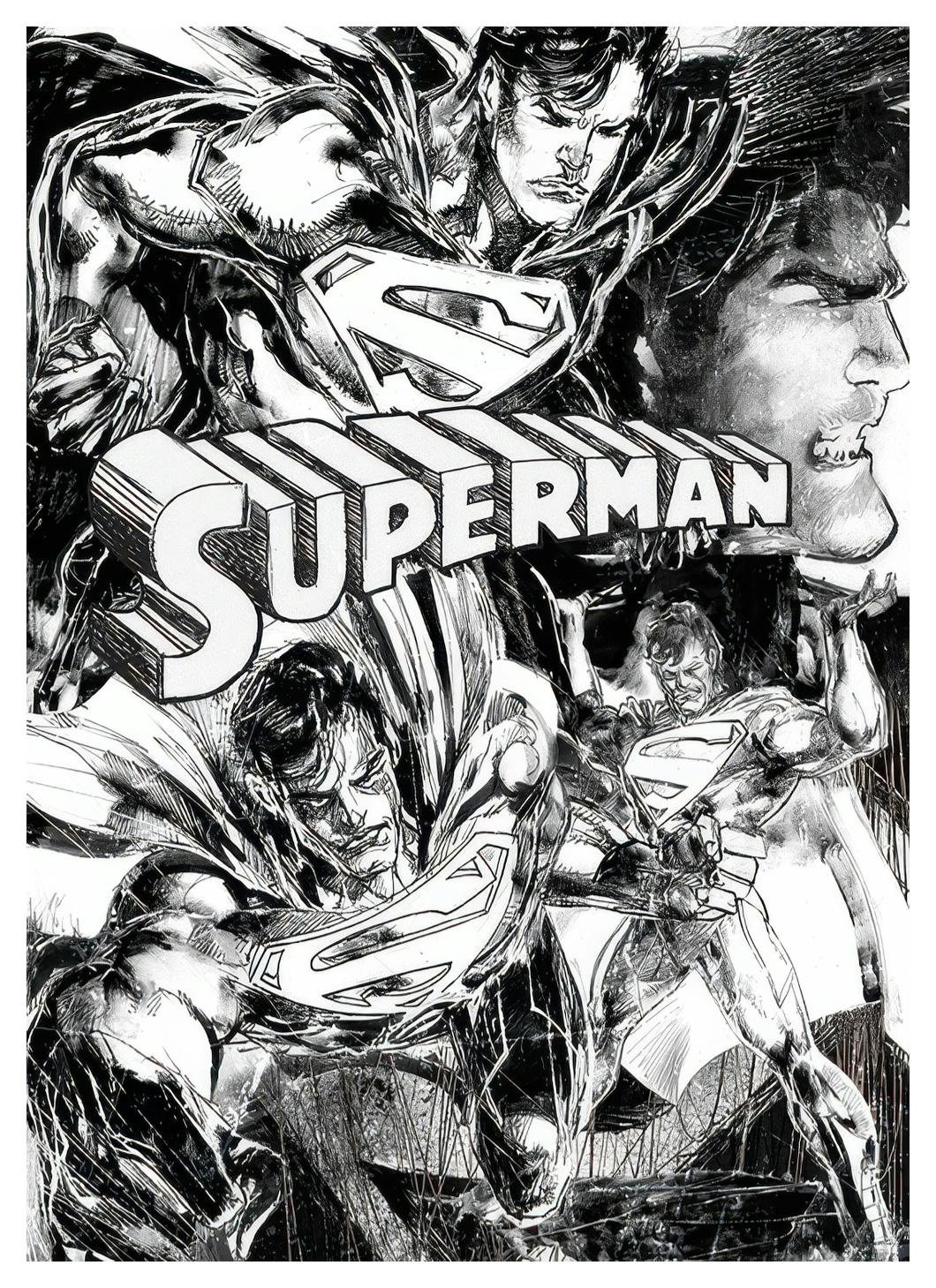Supermanâ¢ - Sketches Poster (30x40 cm) - Films & TV-series