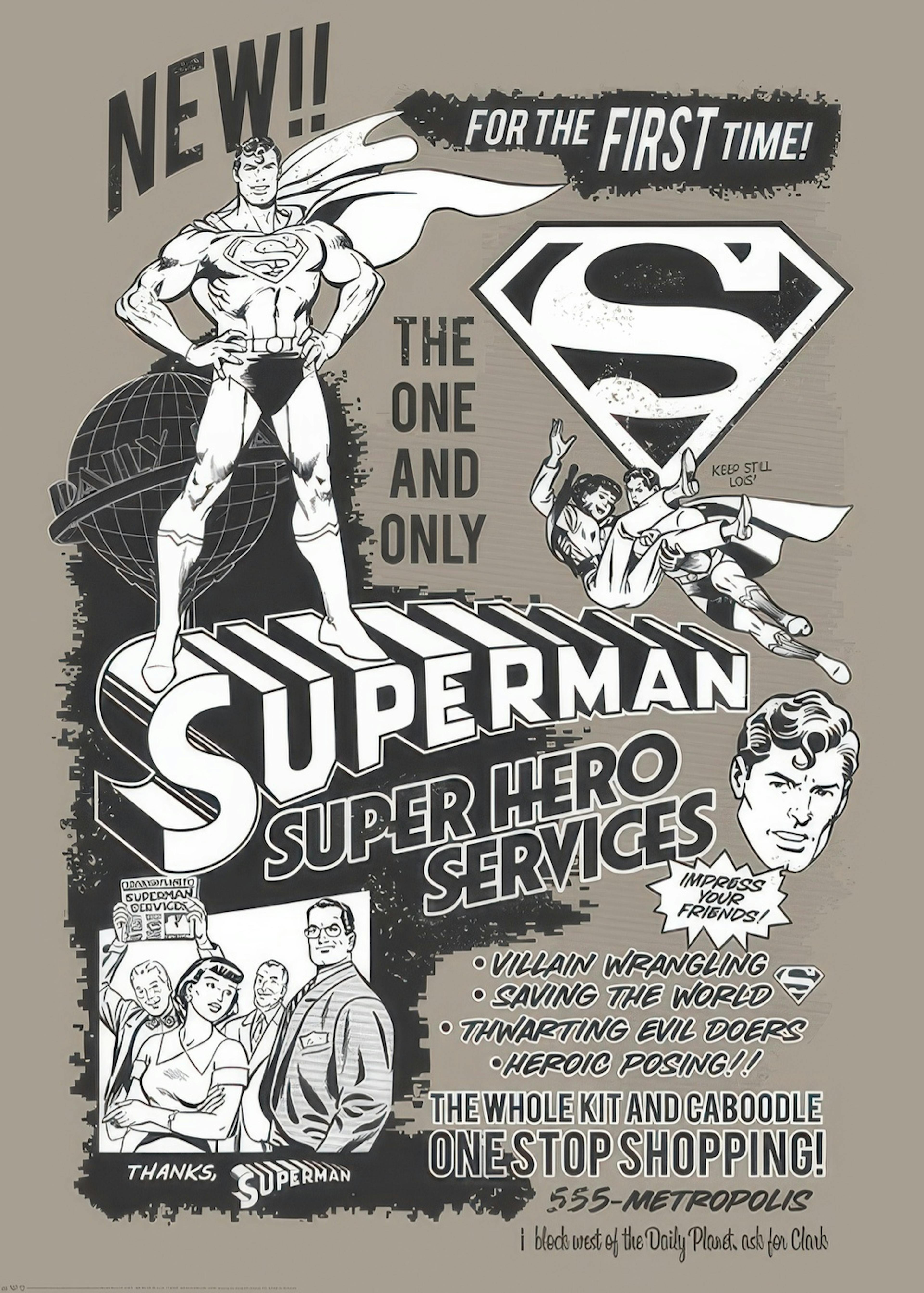Superman™ - The One and Only Print 0