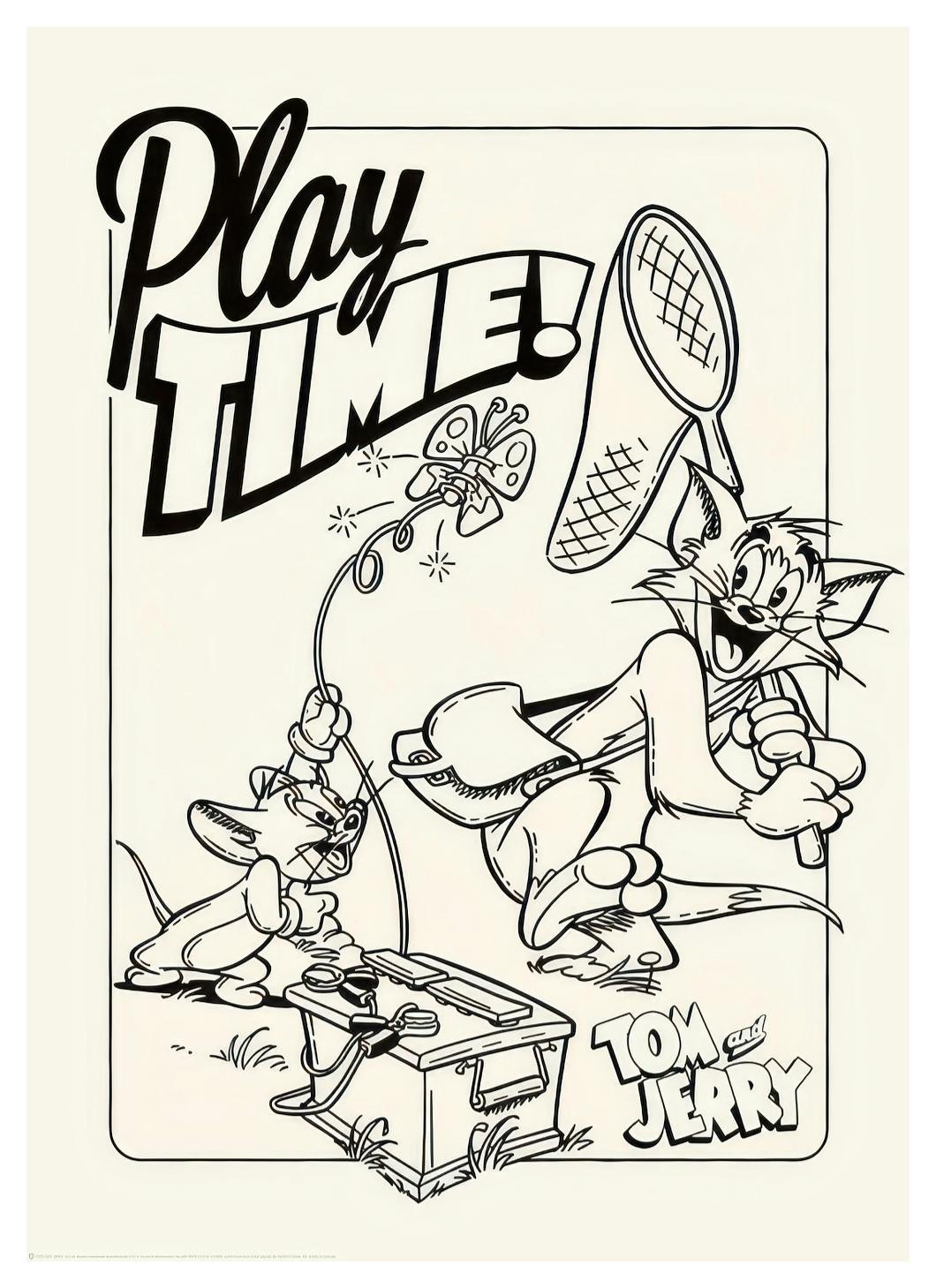 Tom & Jerry™ - Play Time Plakat (50x70 cm)- Plakaty dla dzieci