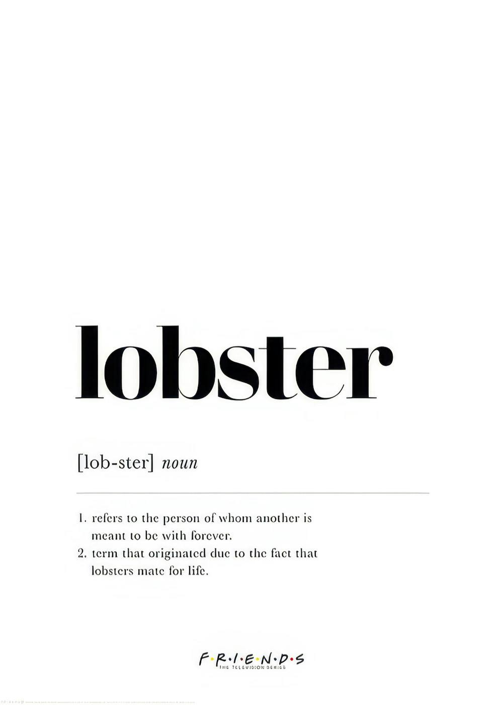 Friends™ - Lobster Definition Print 0