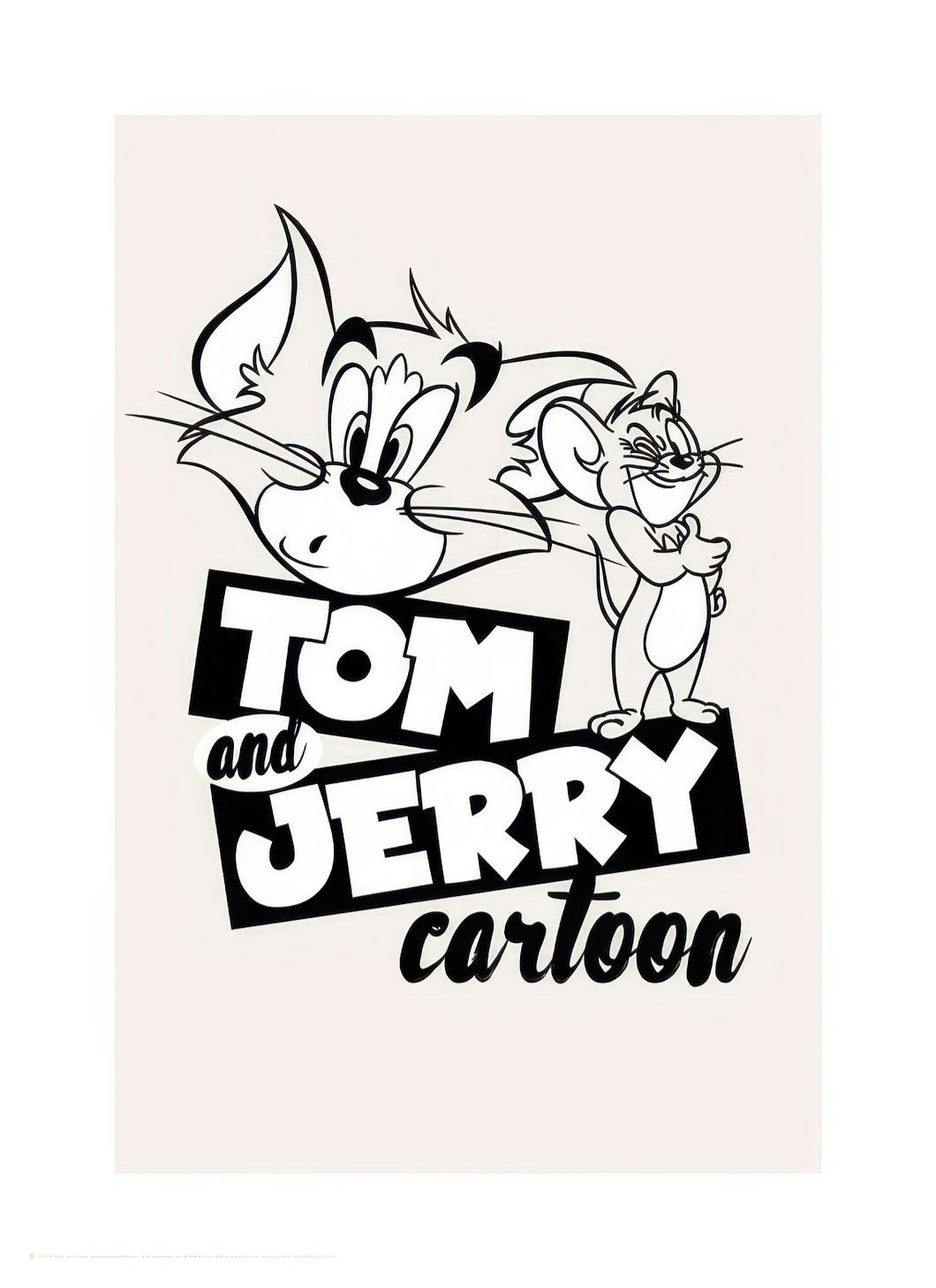 Tom & Jerry - Cartoon Affiche (50x70 cm) - Films & Séries TV