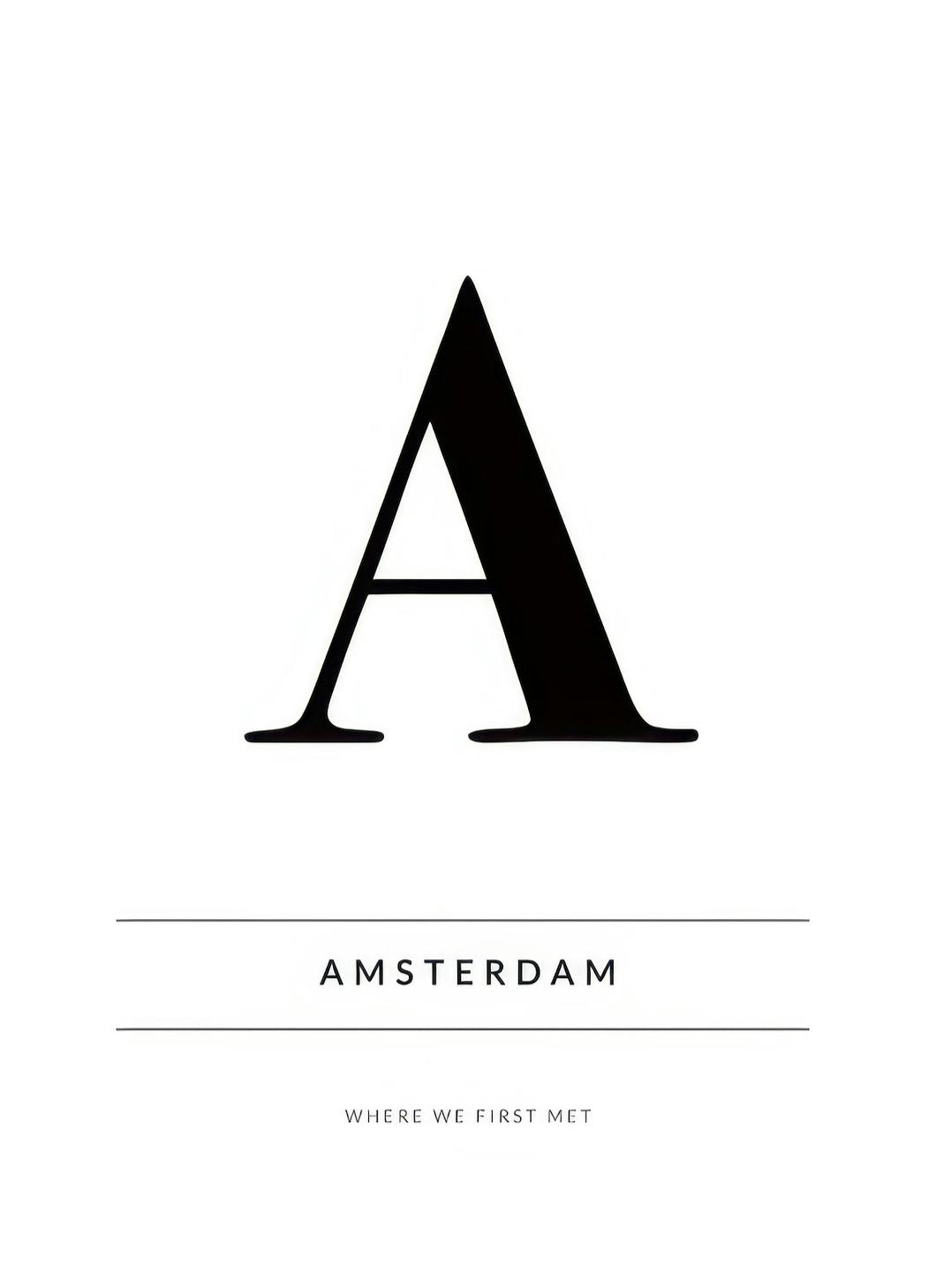 City Personal Poster (50x70 cm) - Gepersonaliseerde posters