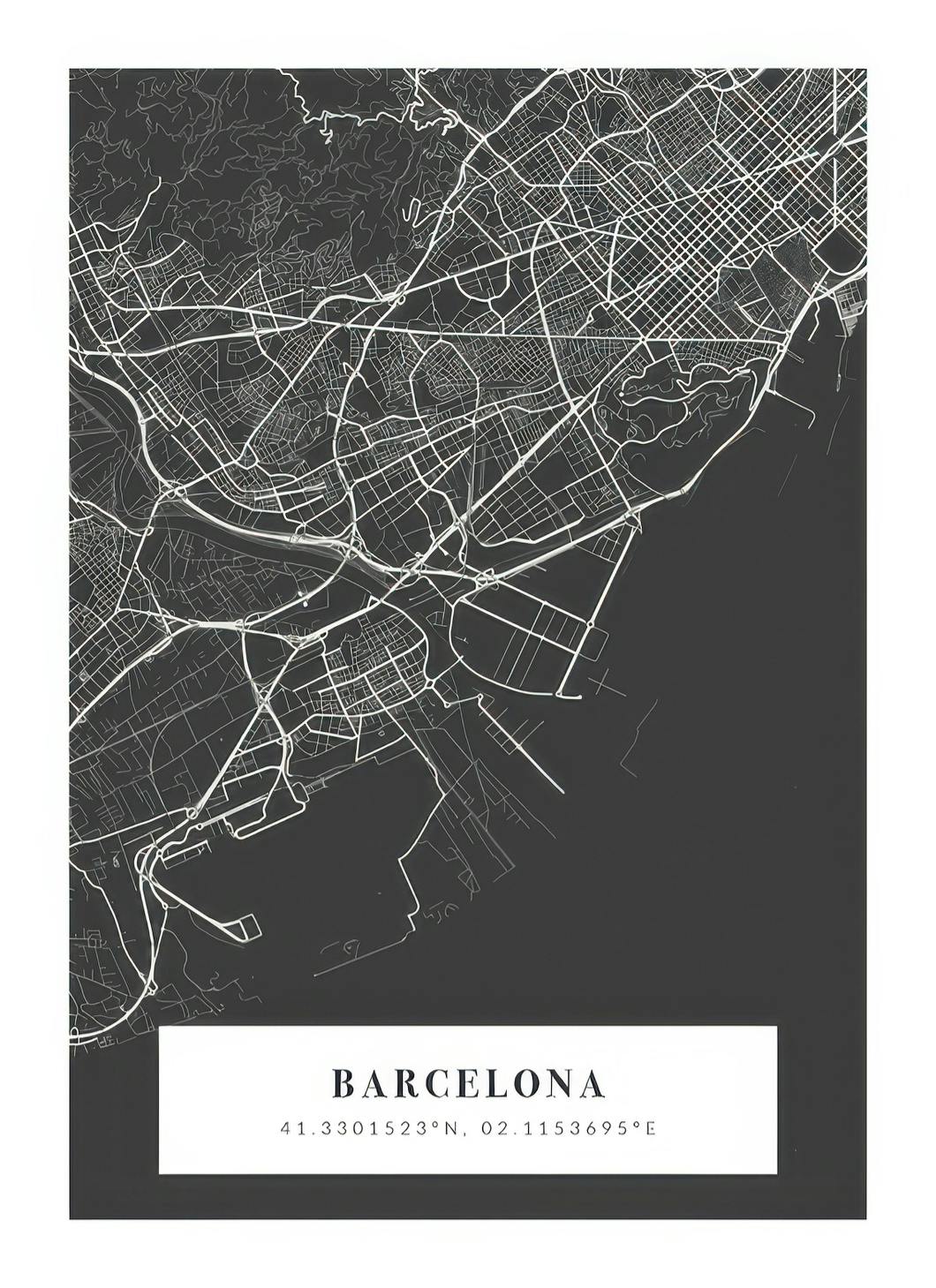 Map No1 Night Personal (50x70 cm)