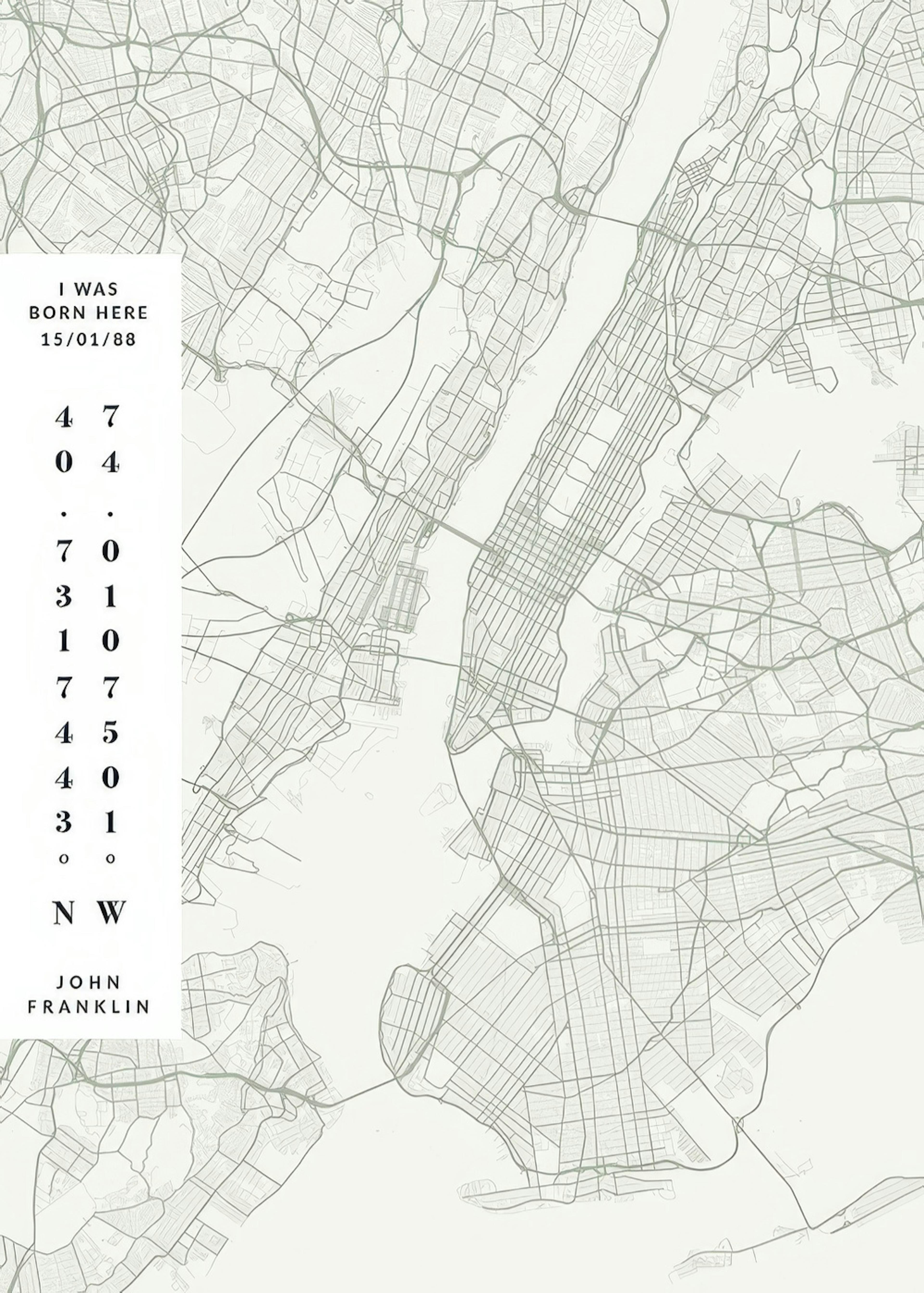 Map No2 Day Green Personal Poster 0