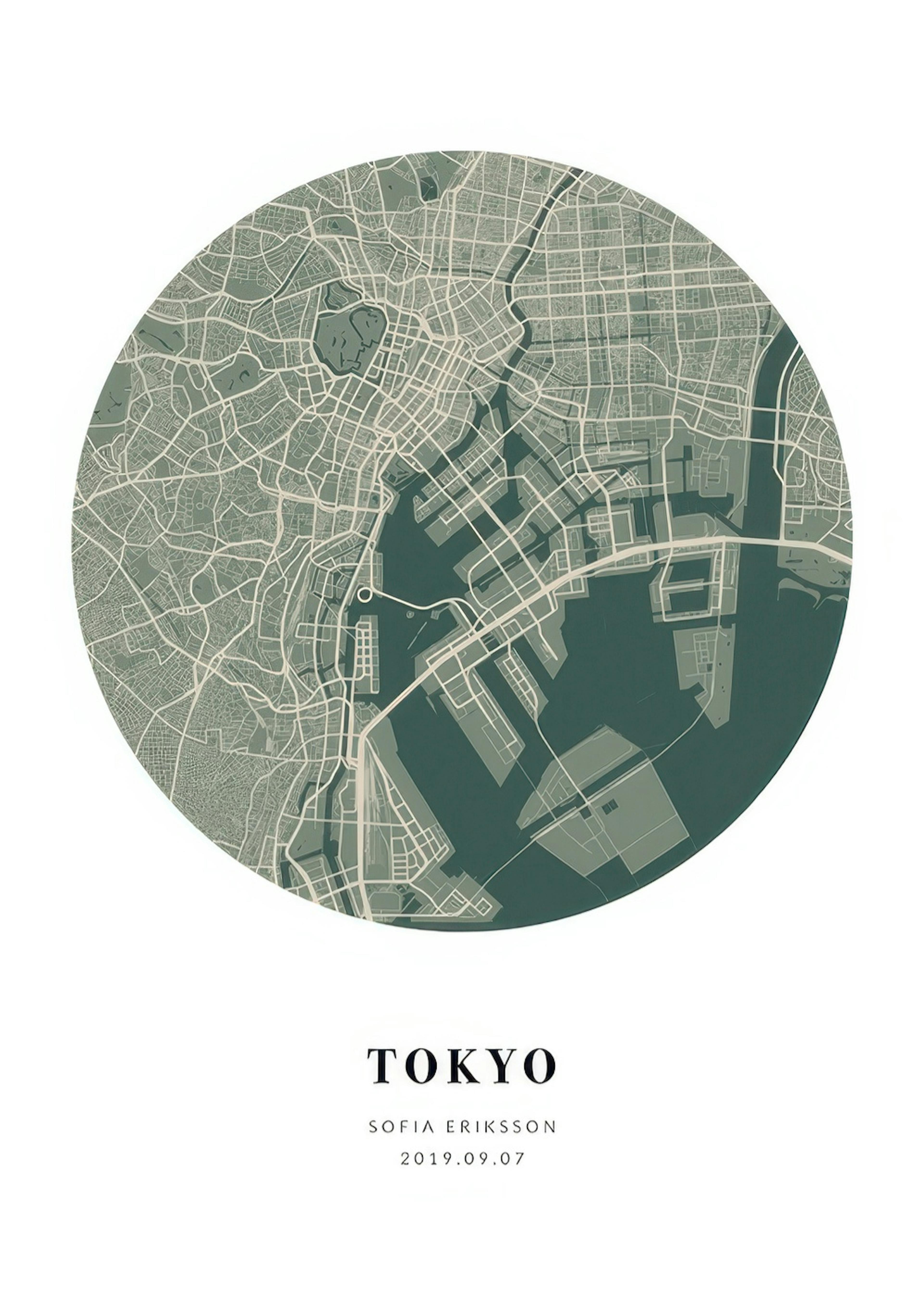 Globe Map Moss Personal Poster 0