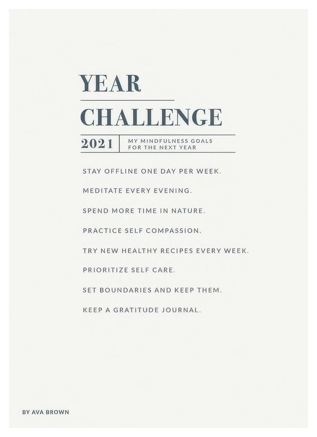 Prints - Year Challenge Personal (50x70 cm) - Personalised prints