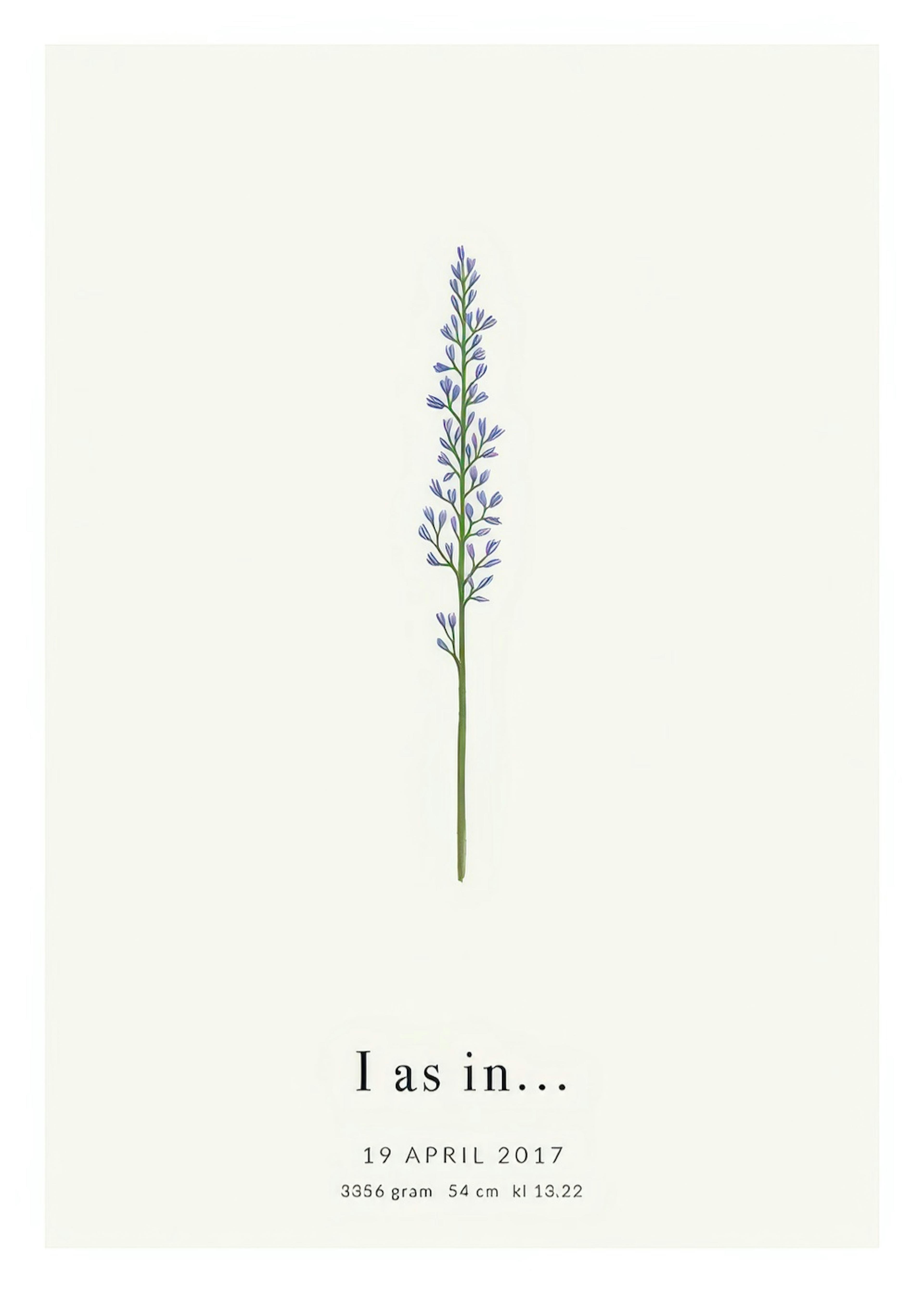 Botanic Letter I Personal Juliste 0