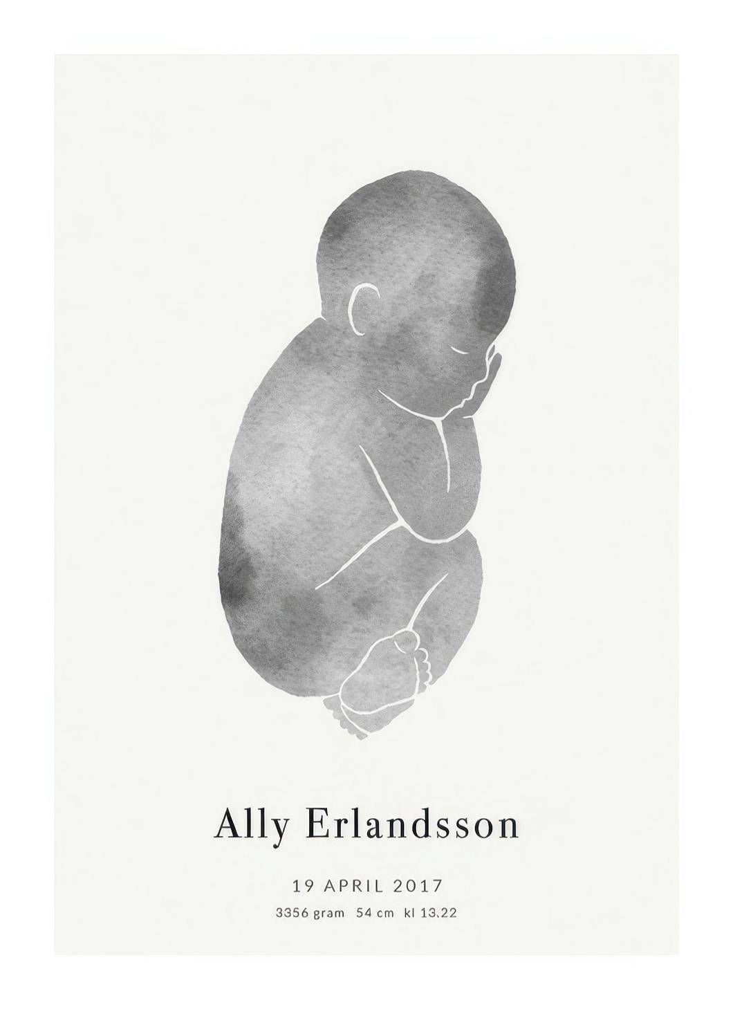 Baby Grey Personal (30x40 cm)
