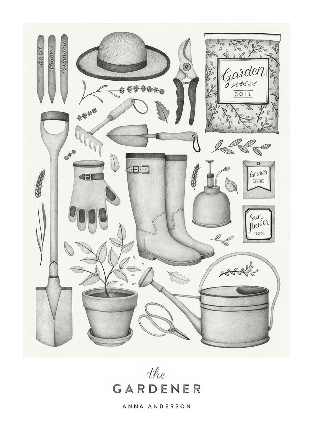 Prints - The Personality Gardener Personal (30x40 cm) - Personalised prints