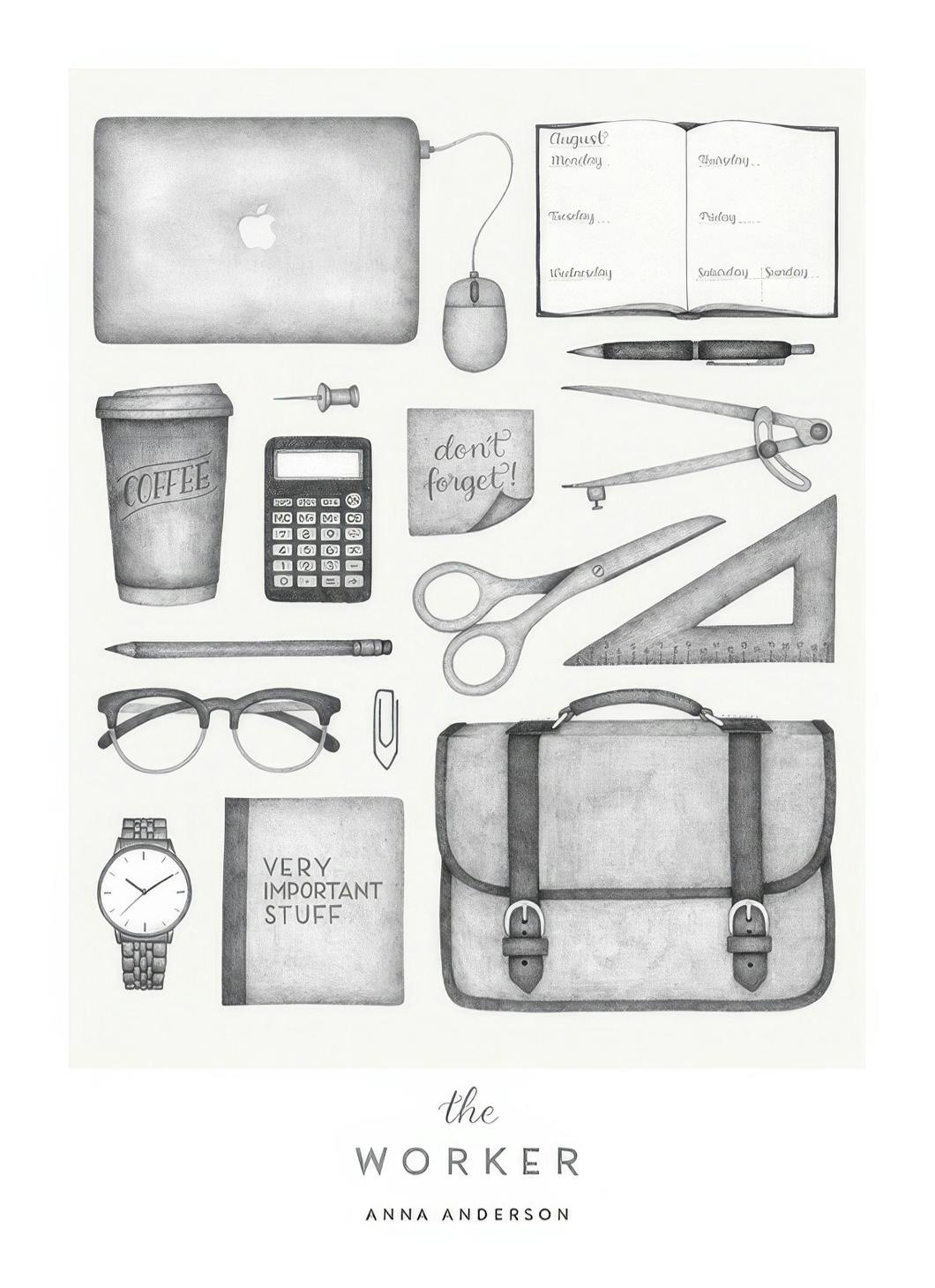 The Personality Worker Personal Poster (50x70 cm)- Posters personalizados