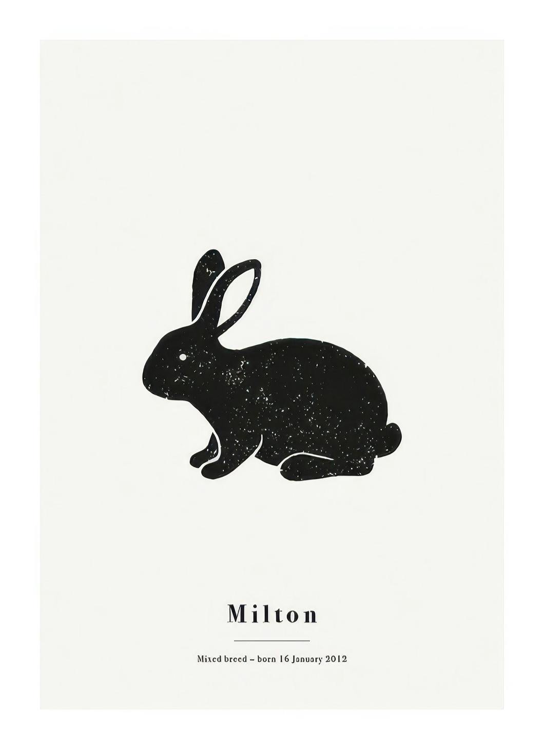 Personliga tavlor My Pet Rabbit Personal Poster (30x40 cm)