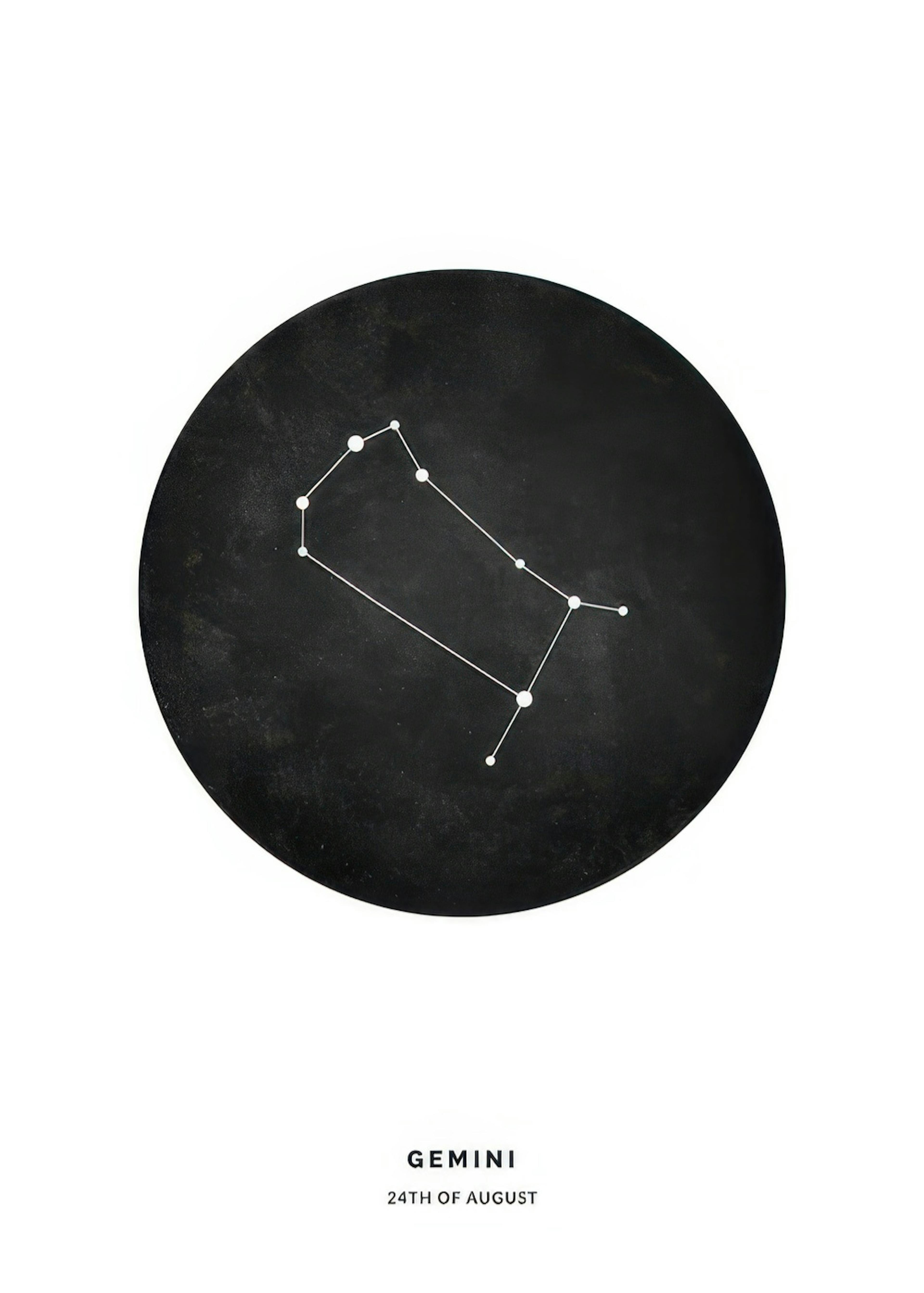 Star Sign Black Gemini Personal 0
